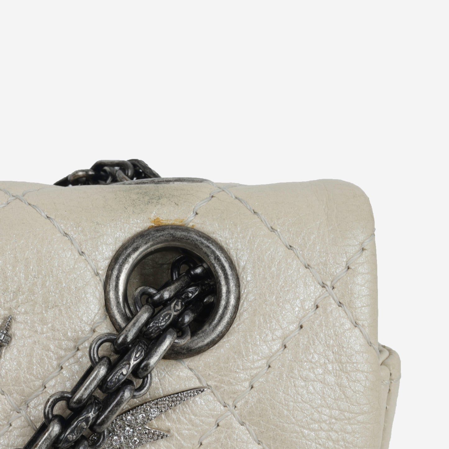 Chanel 2.55 Re-issue 225 Lucky Charms - Ivory Calfskin | Rhodium Hardware