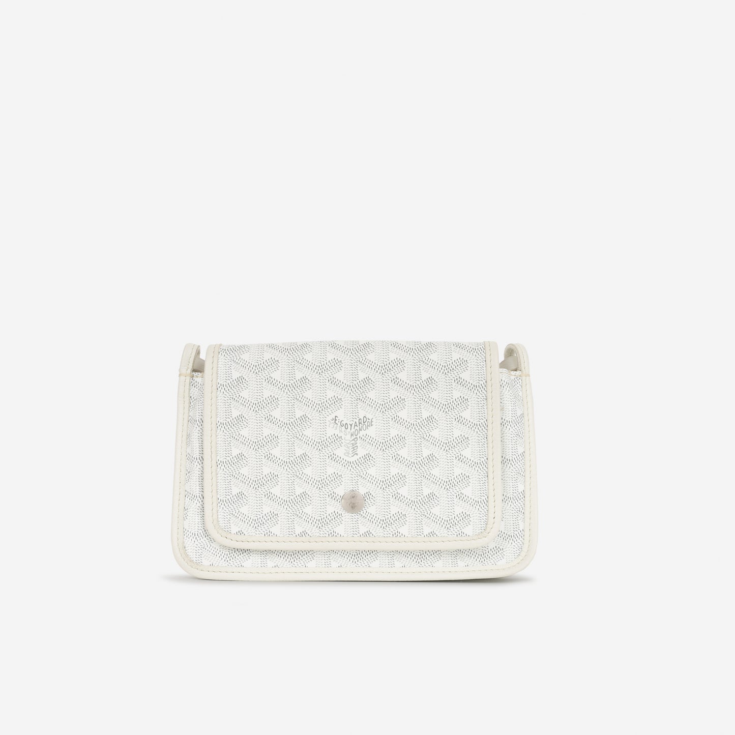 Goyard Plumet Pocket Wallet - White Goyardine | Palladium Hardware