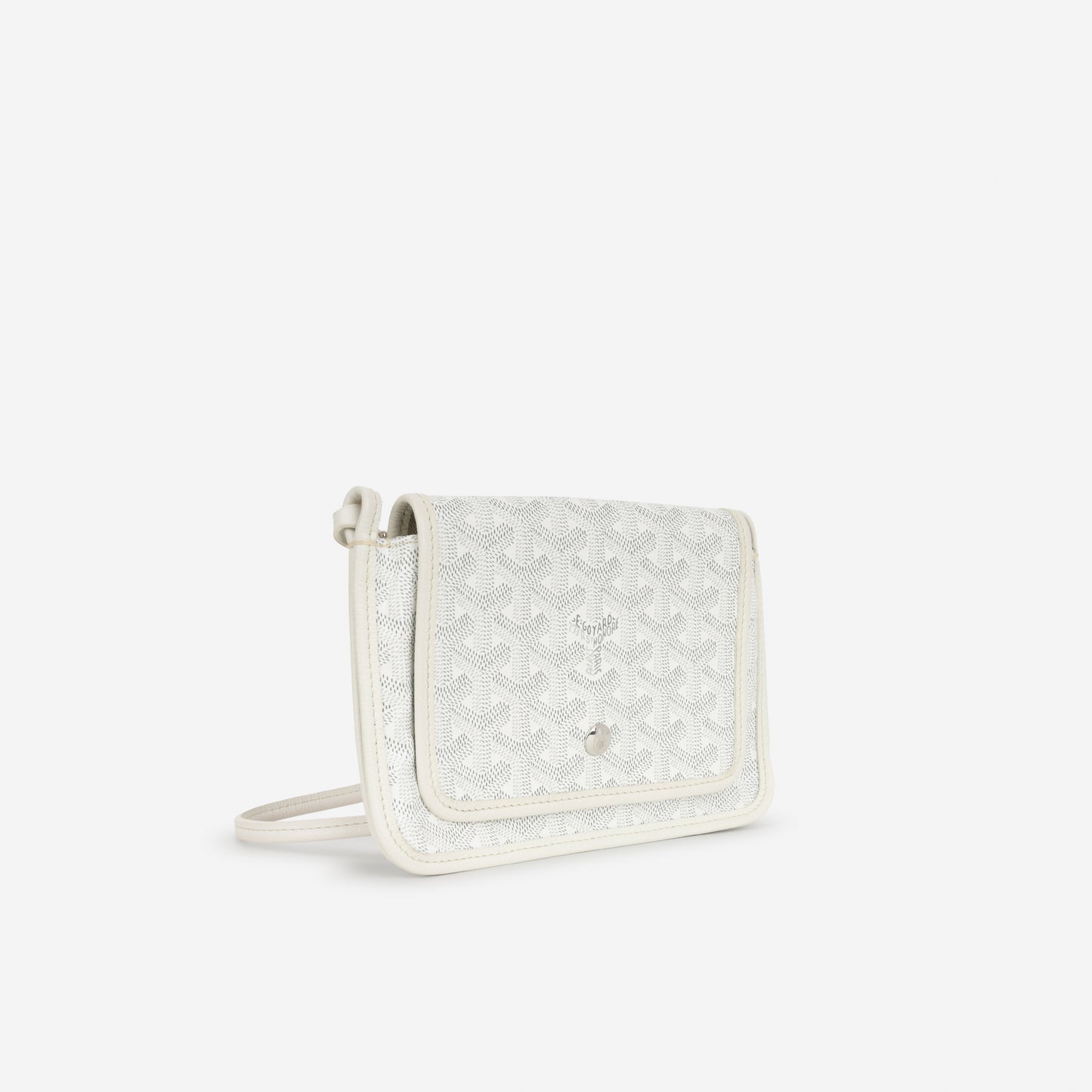 Goyard Plumet Pocket Wallet - White Goyardine | Palladium Hardware