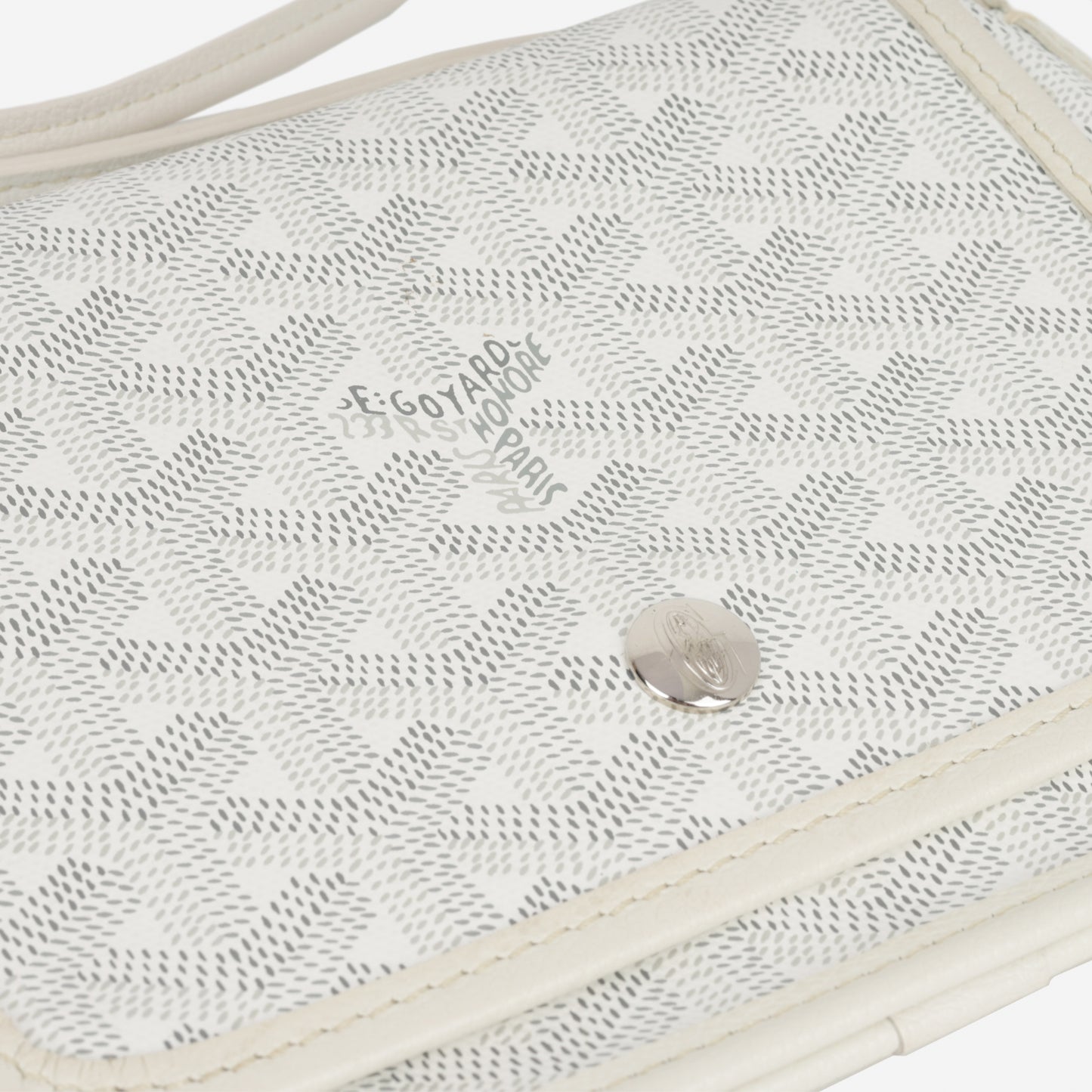 Goyard Plumet Pocket Wallet - White Goyardine | Palladium Hardware