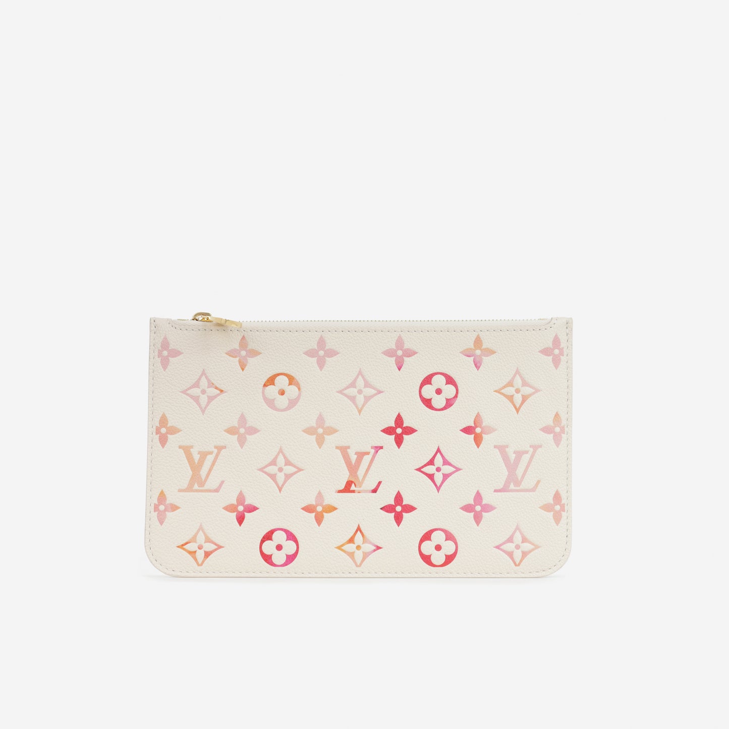 Louis Vuitton Neverfull Pouch - Sunrise Aquarelle | Gold Hardware