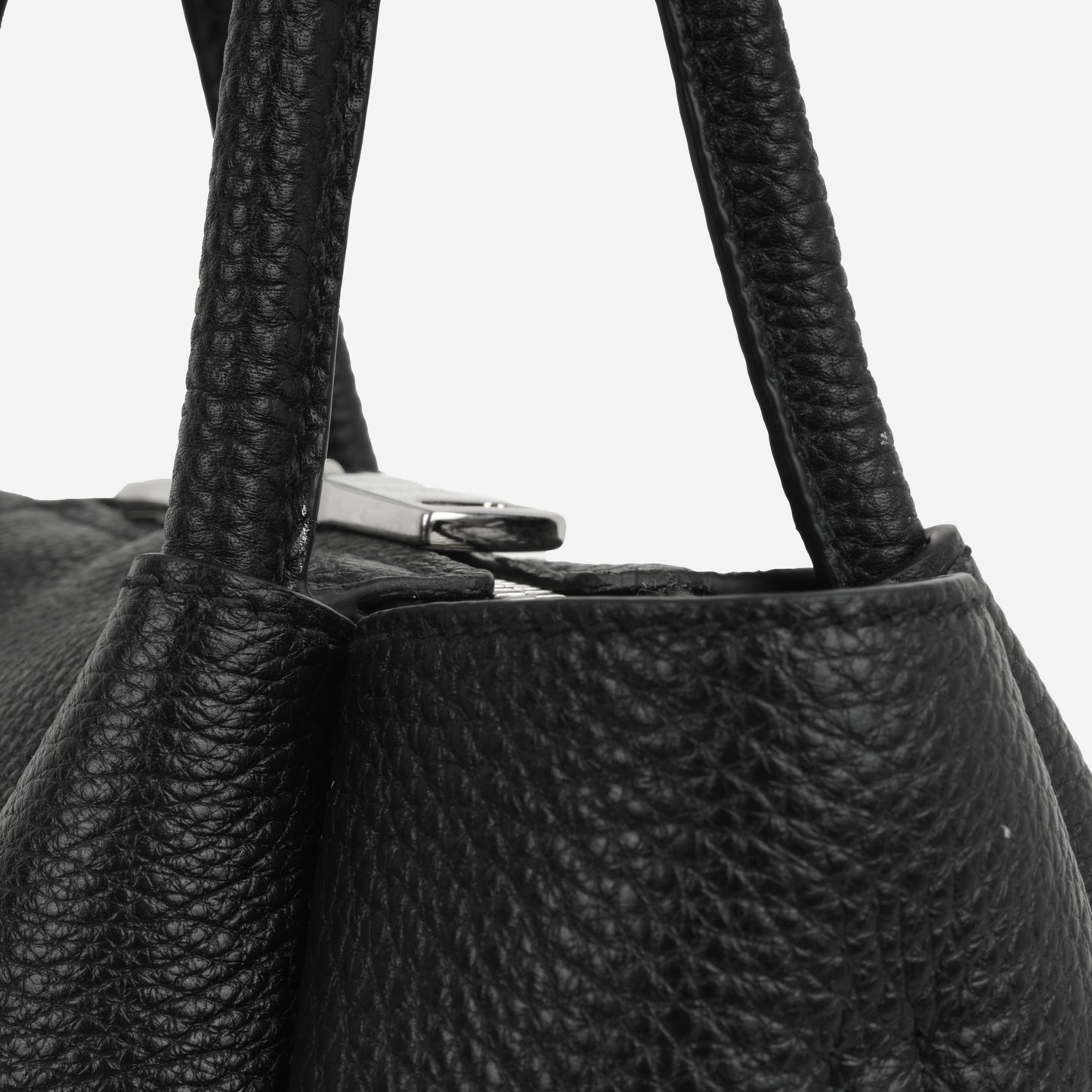 Prada Mini Daino - Black Taurillon | Silver Hardware