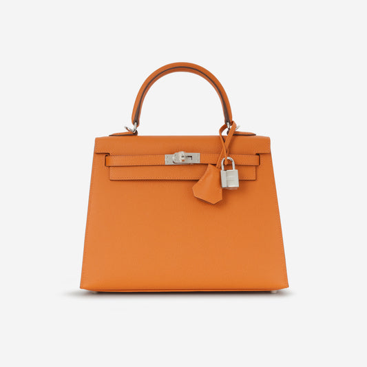 Hermès Kelly 25 - Orange Epsom | Palladium Hardware