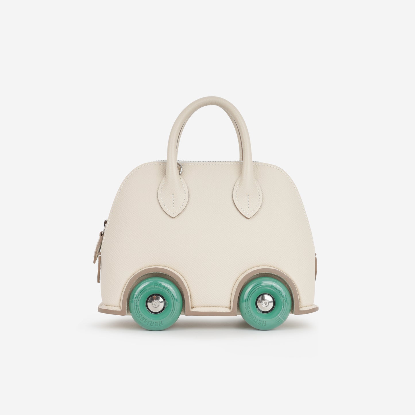 Hermès Bolide On Wheels - Craie Epsom / Vert Vertigo | Palladium Hardware