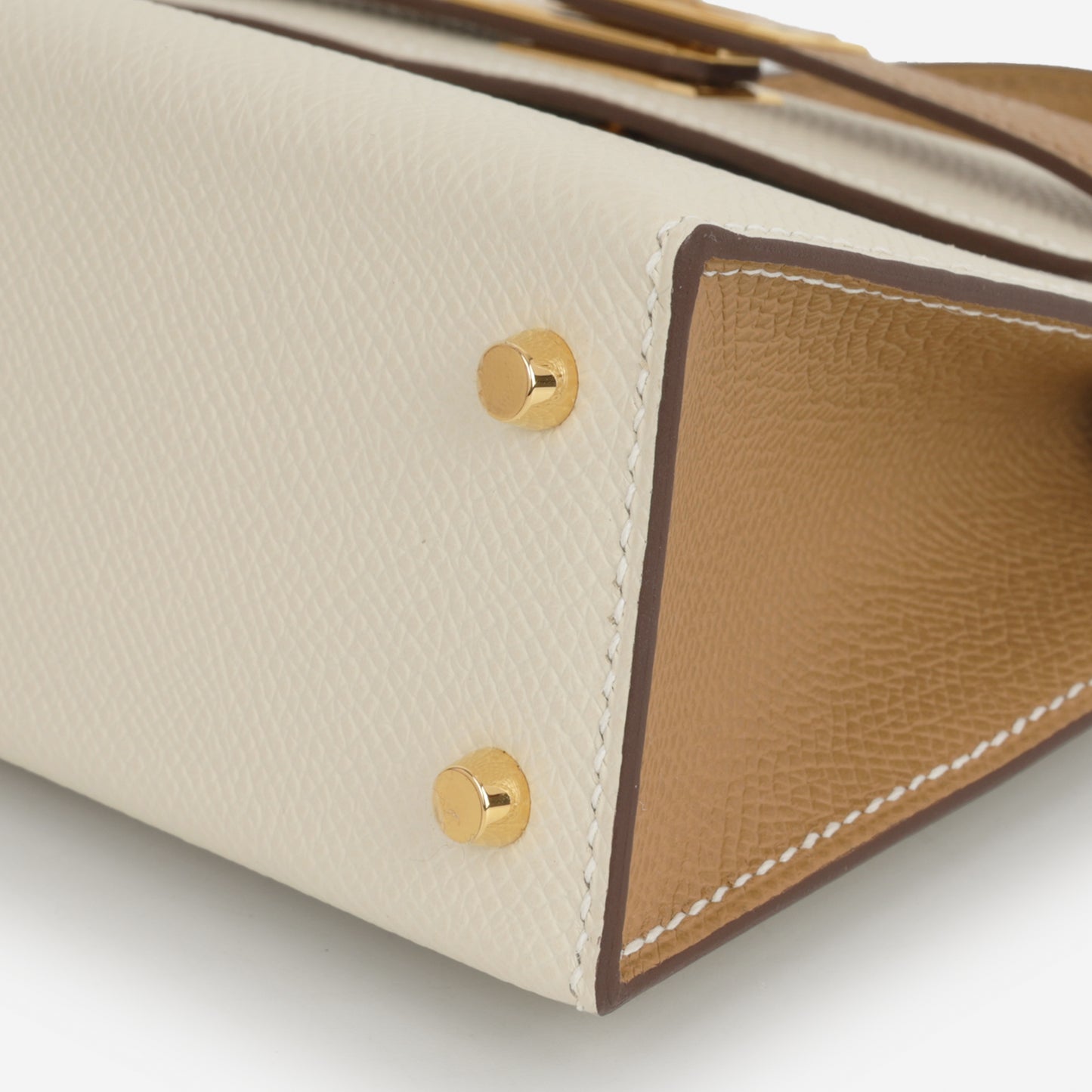 Hermès HSS Mini Kelly - Nata / Biscuit Epsom | Gold Hardware
