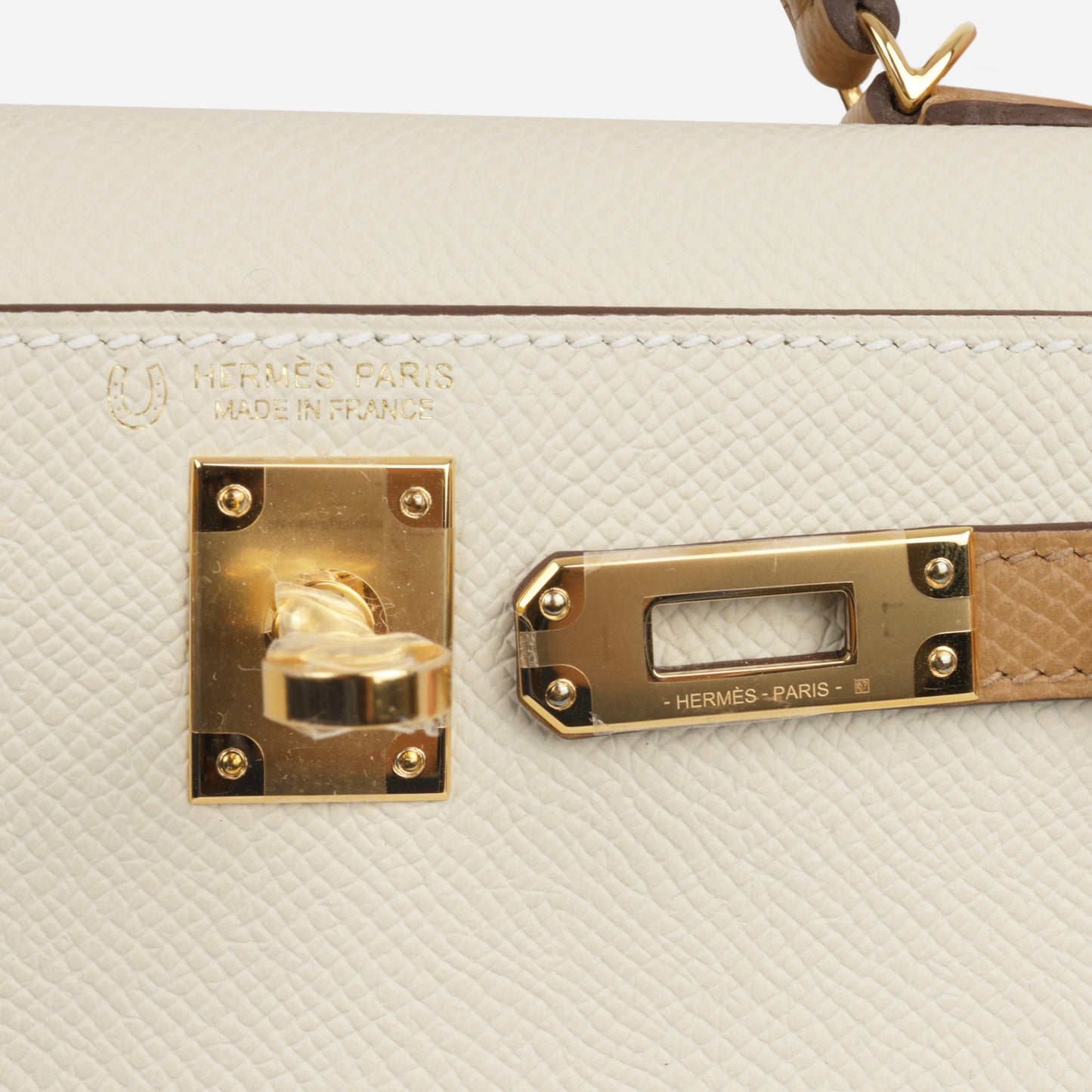 Hermès HSS Mini Kelly - Nata / Biscuit Epsom | Gold Hardware