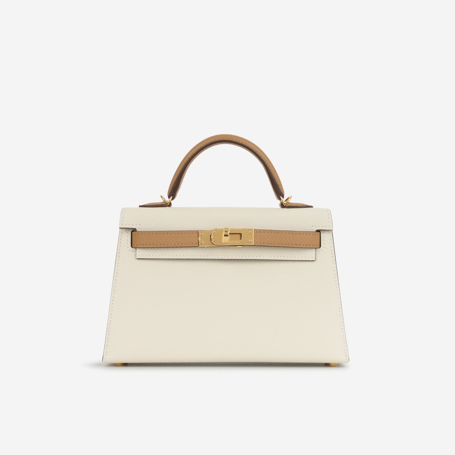 Hermès HSS Mini Kelly - Nata / Biscuit Epsom | Gold Hardware