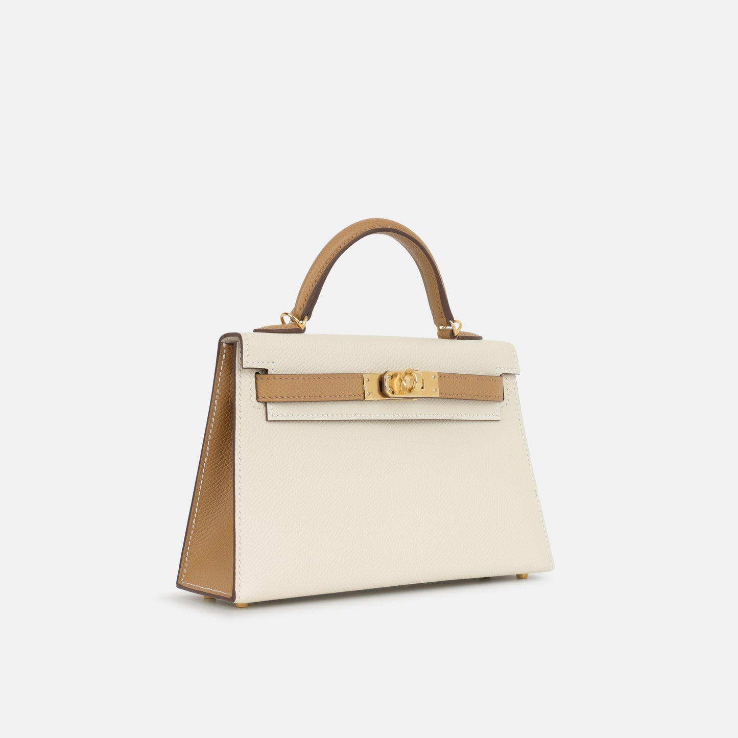 Hermès HSS Mini Kelly - Nata / Biscuit Epsom | Gold Hardware