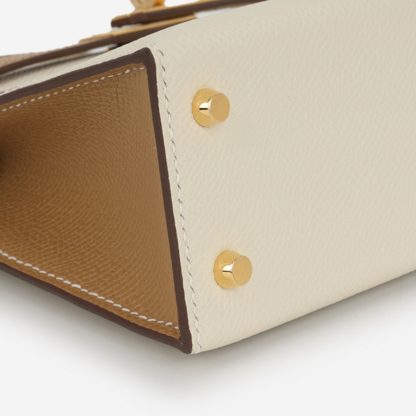 Hermès HSS Mini Kelly - Nata / Biscuit Epsom | Gold Hardware