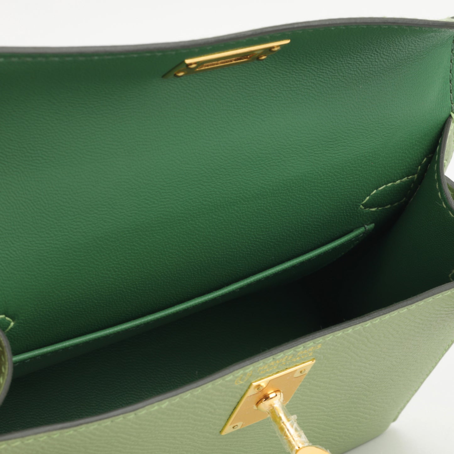 Hermès HSS Mini Kelly 20 - Vert Criquet/ Vert Moyen | Gold Hardware