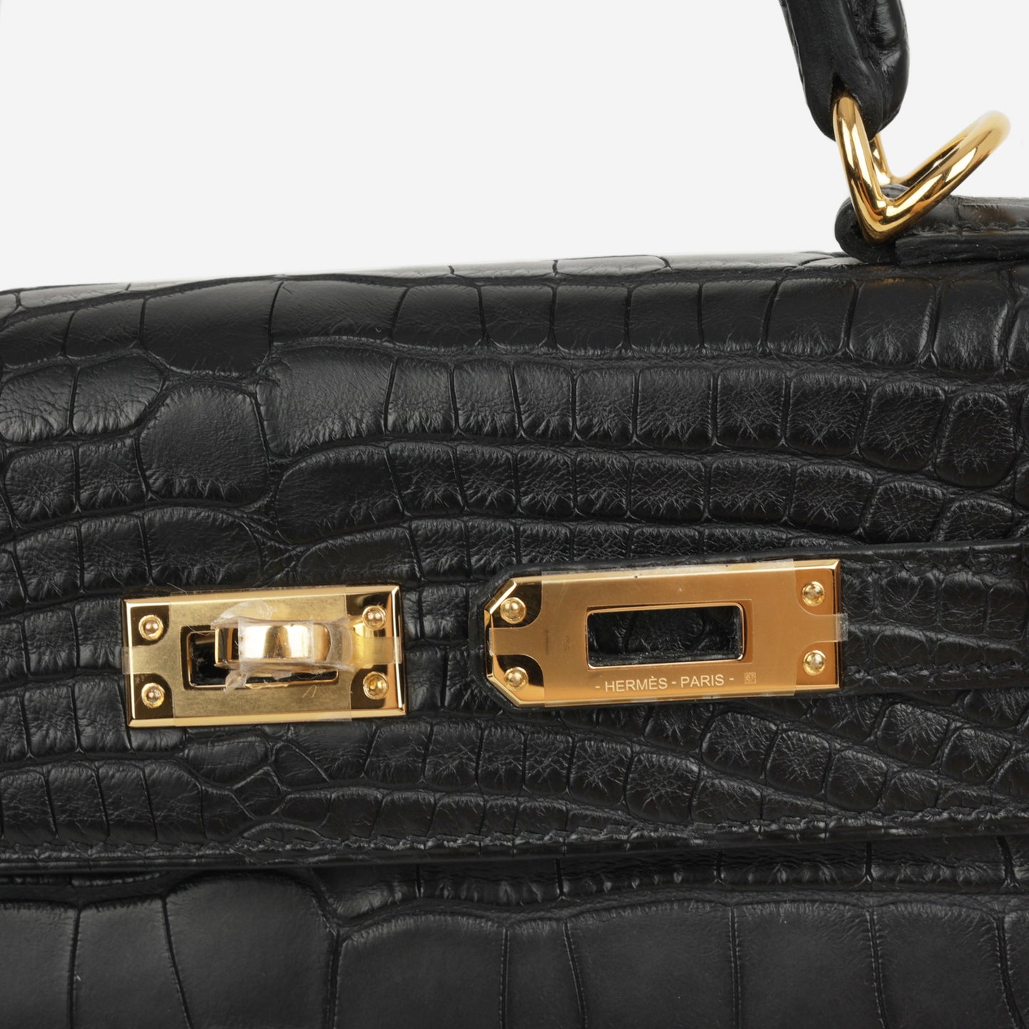 Hermès Kelly 25 - Noir Black Alligator Mississippiensis | Gold Hardware