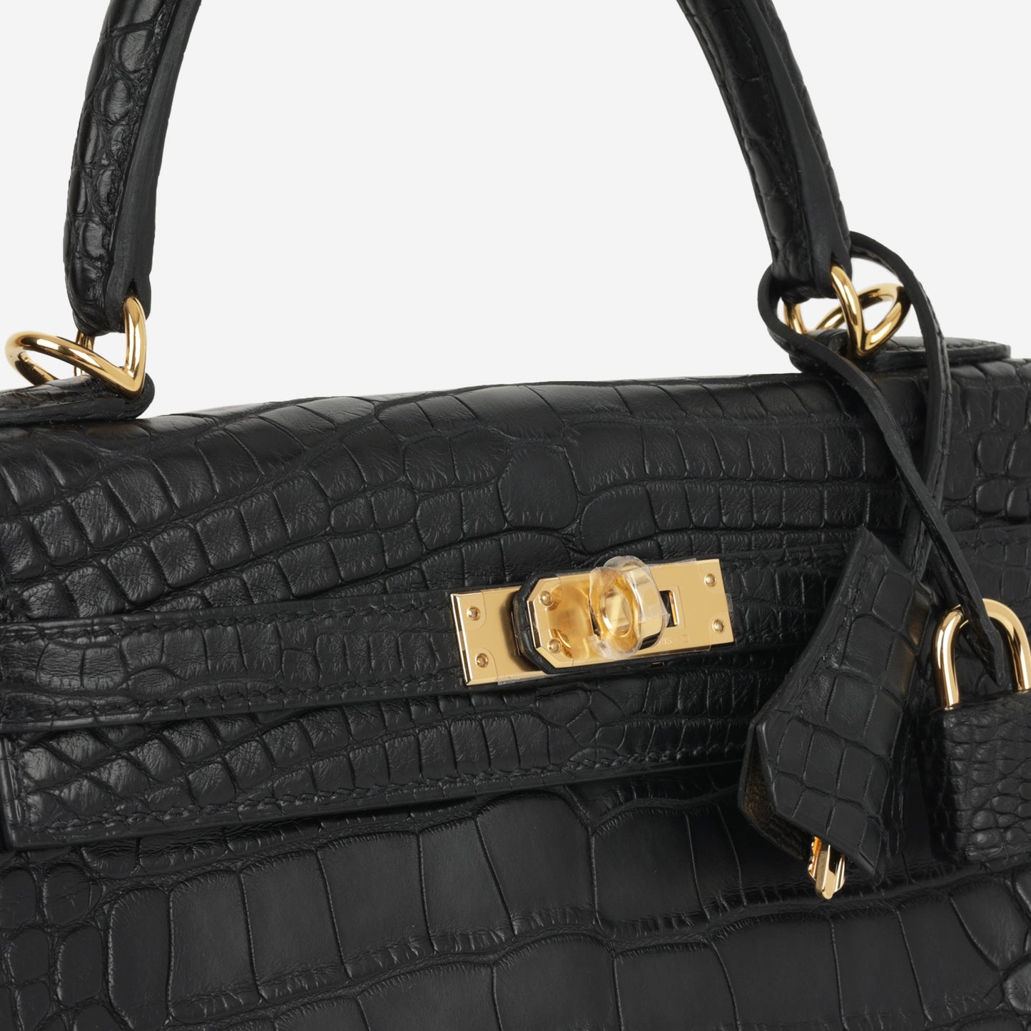 Hermès Kelly 25 - Noir Black Alligator Mississippiensis | Gold Hardware