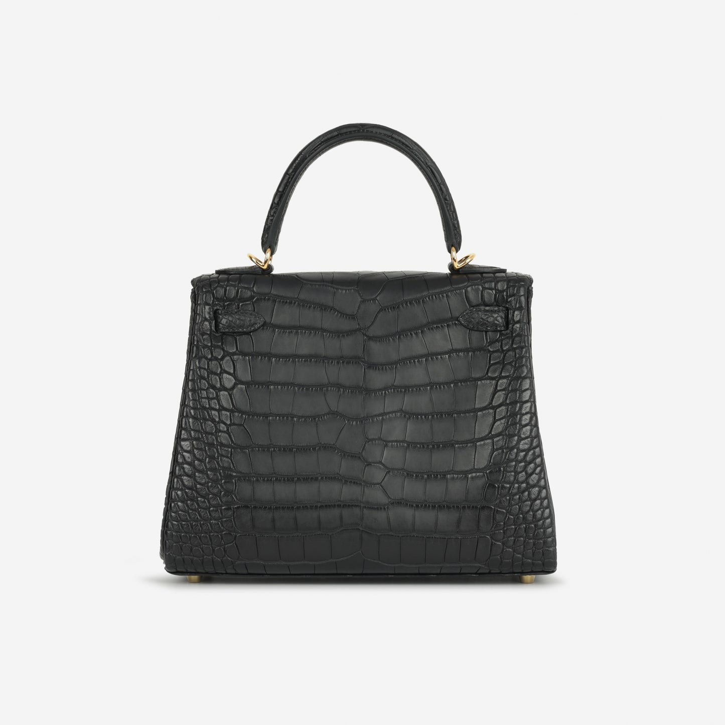 Hermès Kelly 25 - Noir Black Alligator Mississippiensis | Gold Hardware