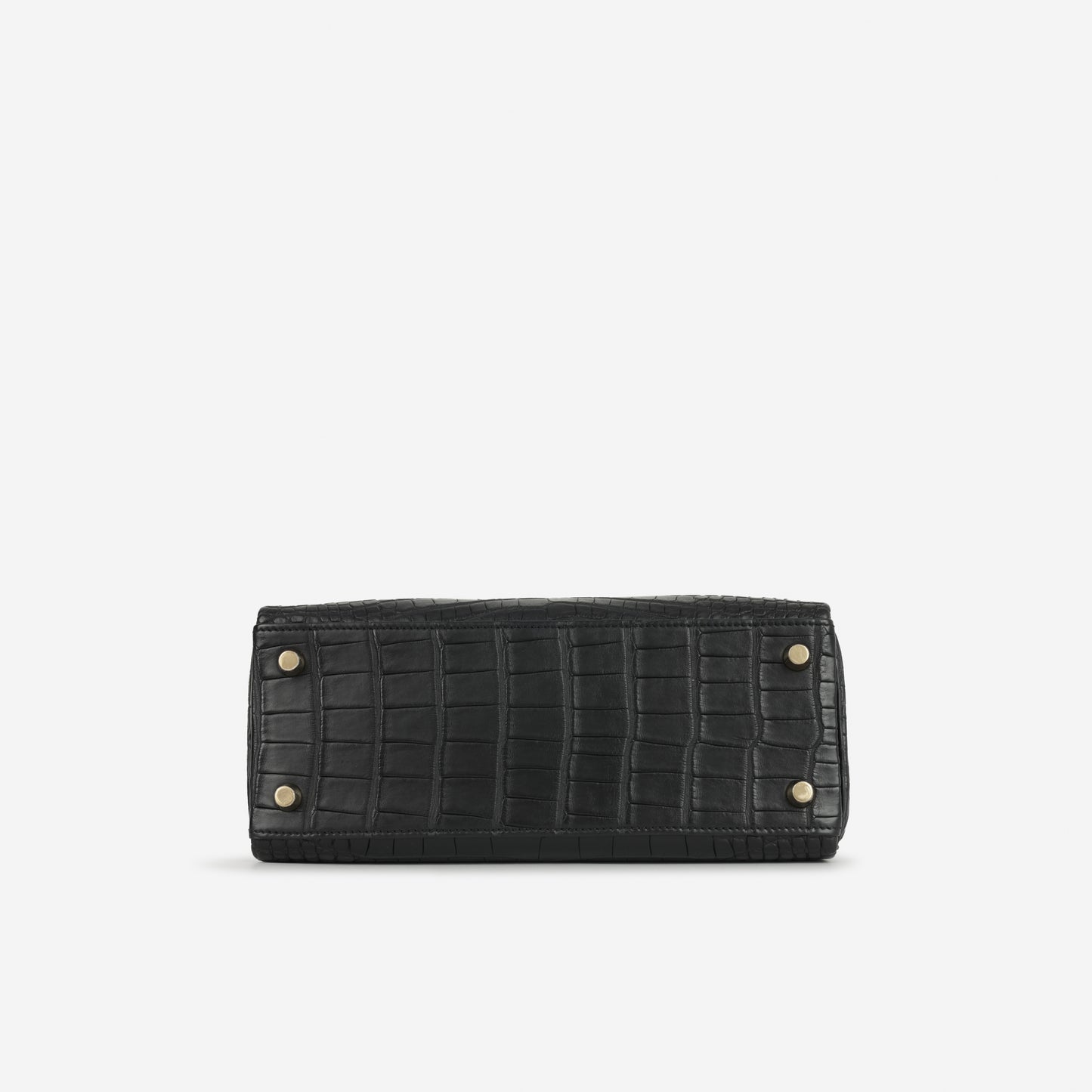 Hermès Kelly 25 - Noir Black Alligator Mississippiensis | Gold Hardware