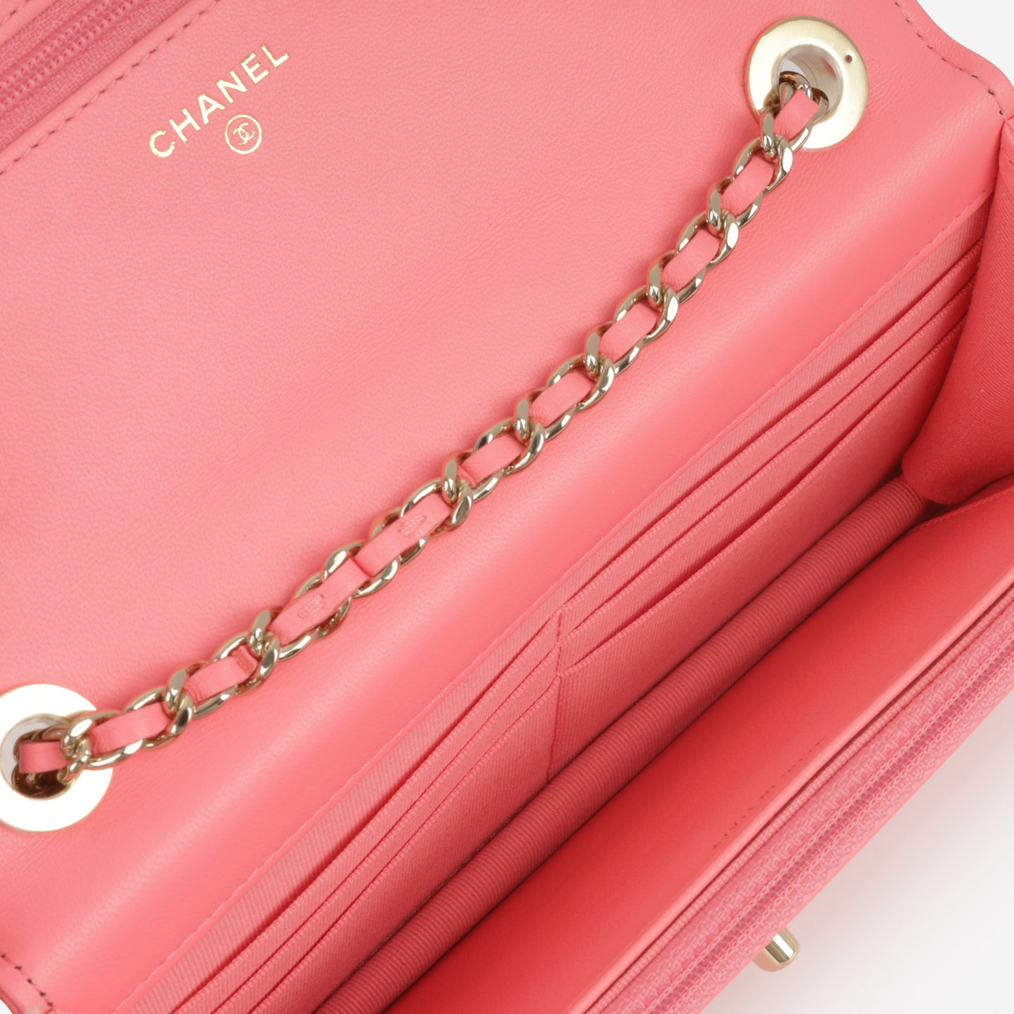 Chanel Trendy Wallet on Chain - Hot Pink Calfskin | Champagne Gold Hardware