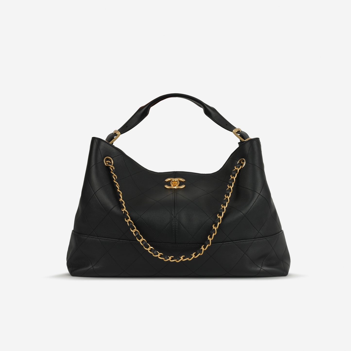 Chanel CC Shopping Tote - Black Lambskin | Gold Hardware