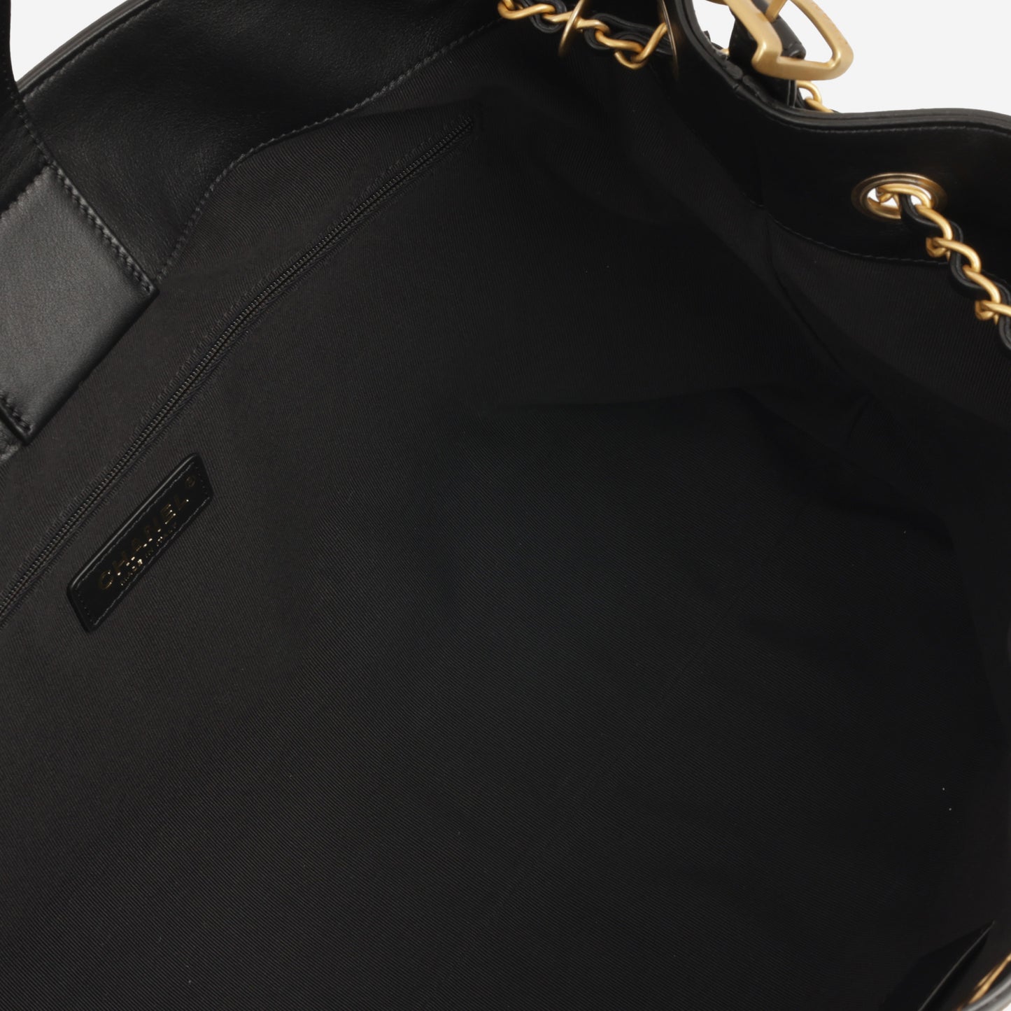 Chanel CC Shopping Tote - Black Lambskin | Gold Hardware