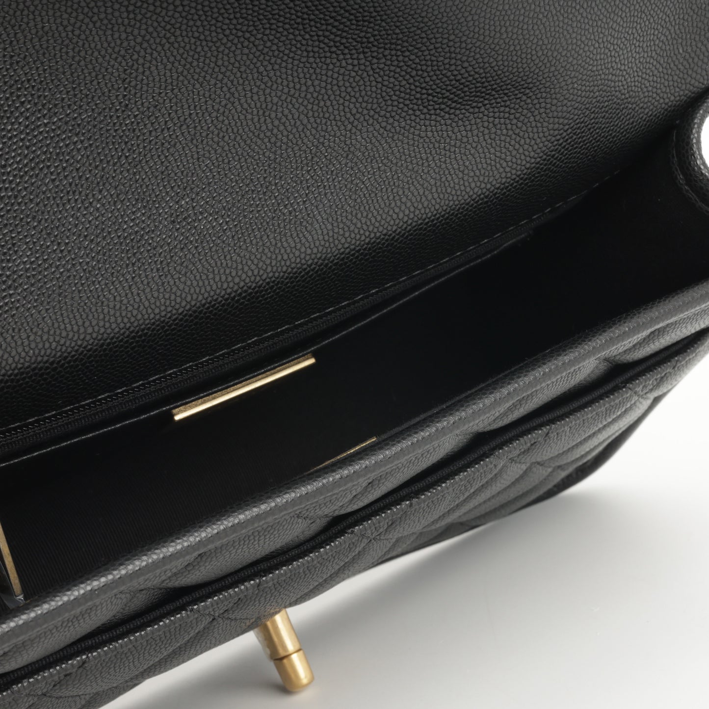 Chanel 25B Top Handle Flap Bag | Antique Gold Hardware