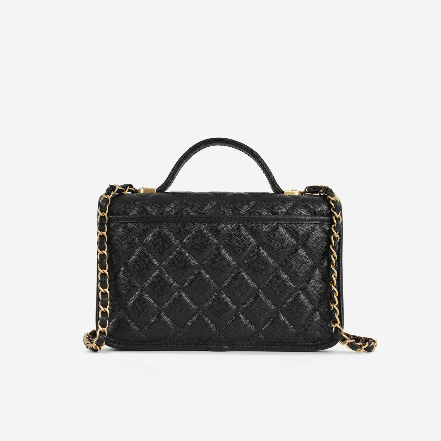 Chanel 25B Top Handle Flap Bag | Antique Gold Hardware