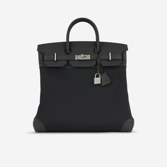 Hermès HAC 40 - Noir Toile/Togo | Palladium Hardware