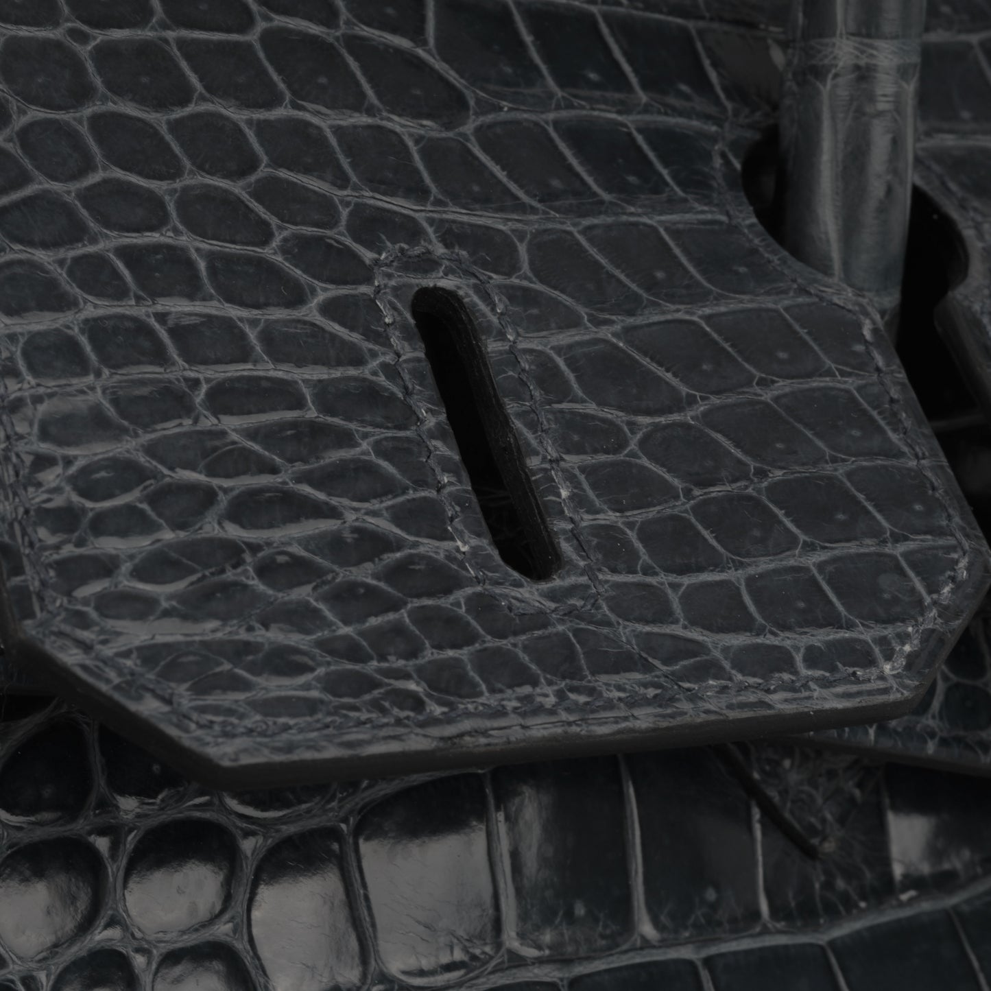 Hermès  Birkin 35 - Bleu De Malte Crocodile Porosus Lisse | Palladium Hardware