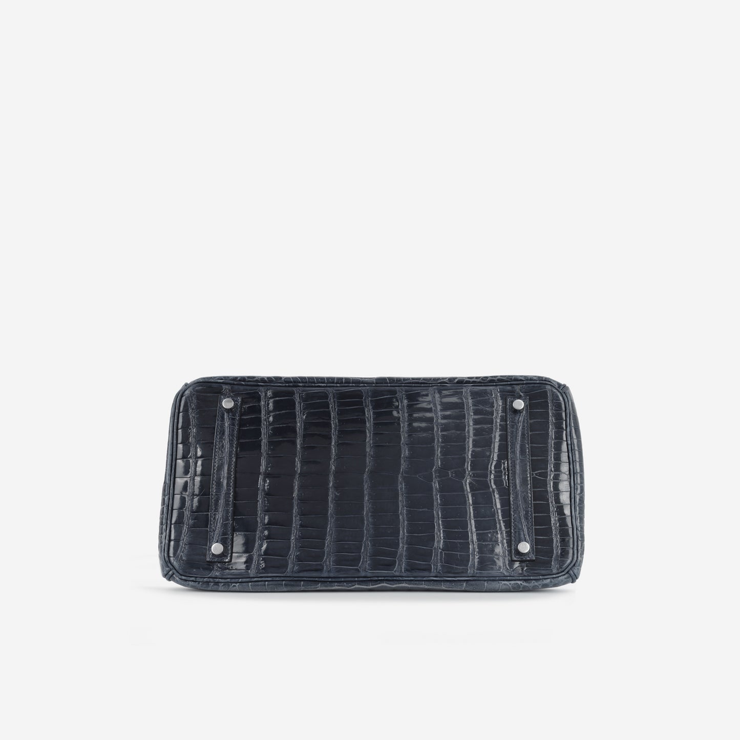 Hermès  Birkin 35 - Bleu De Malte Crocodile Porosus Lisse | Palladium Hardware