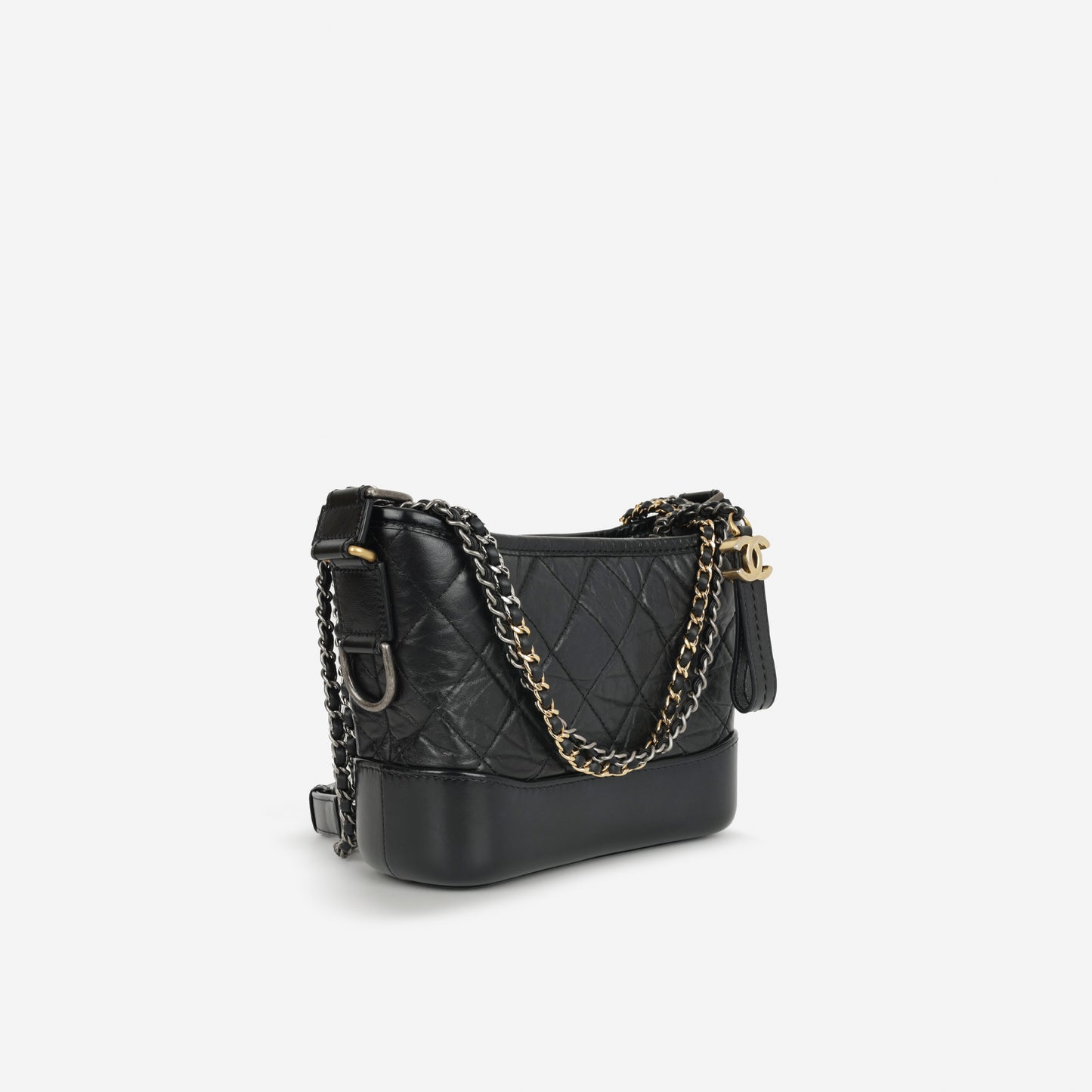 Gabrielle - Small - Black Aged Calfskin | Mixed Hardware