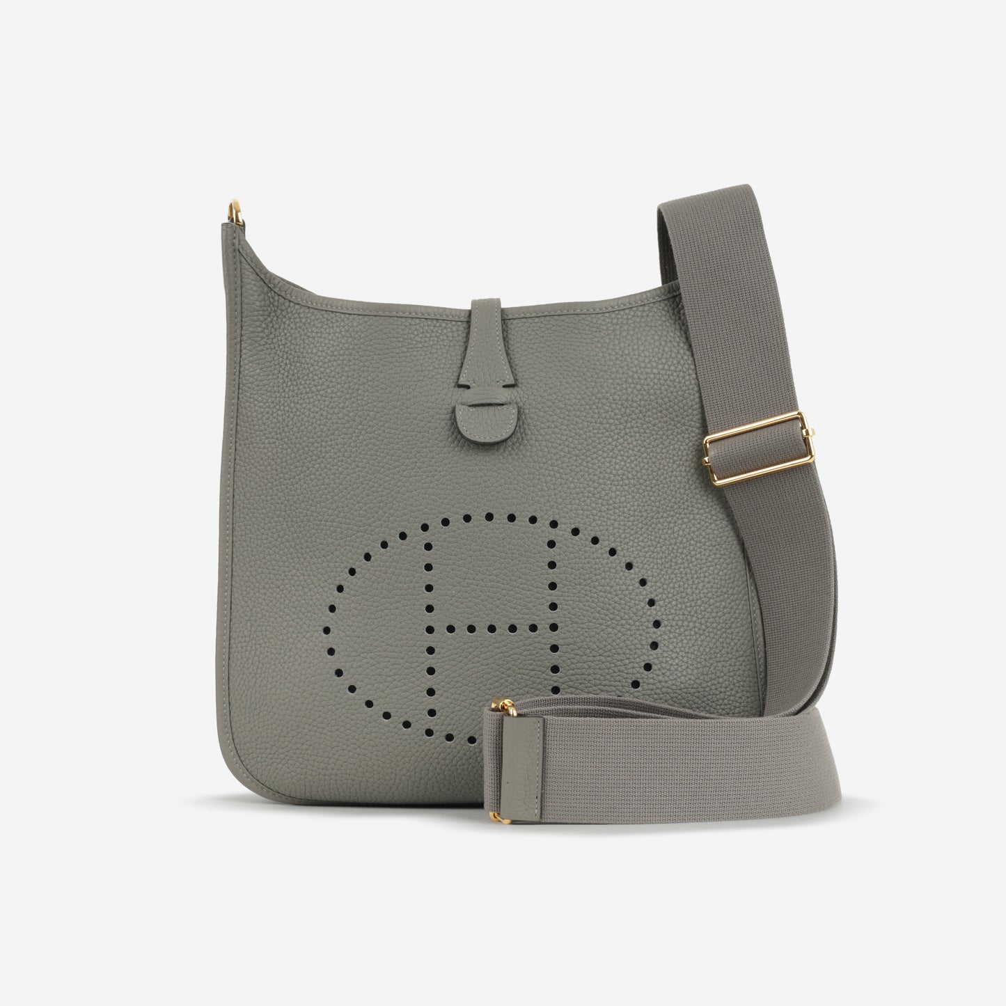 Hermès Evelyne PM - Gris Meyer Clemence | Gold Hardware