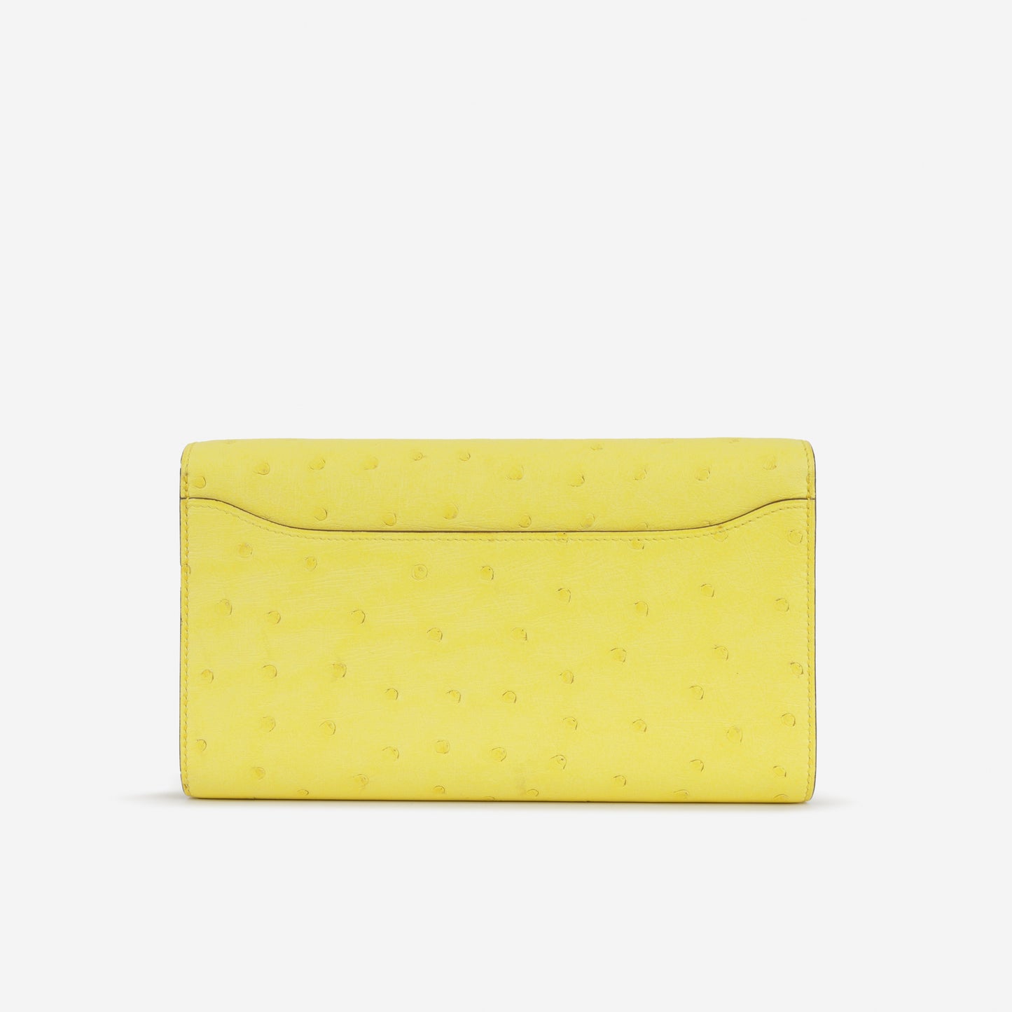 Constance To Go - Jaune Citron Ostrich | Gold Hardware