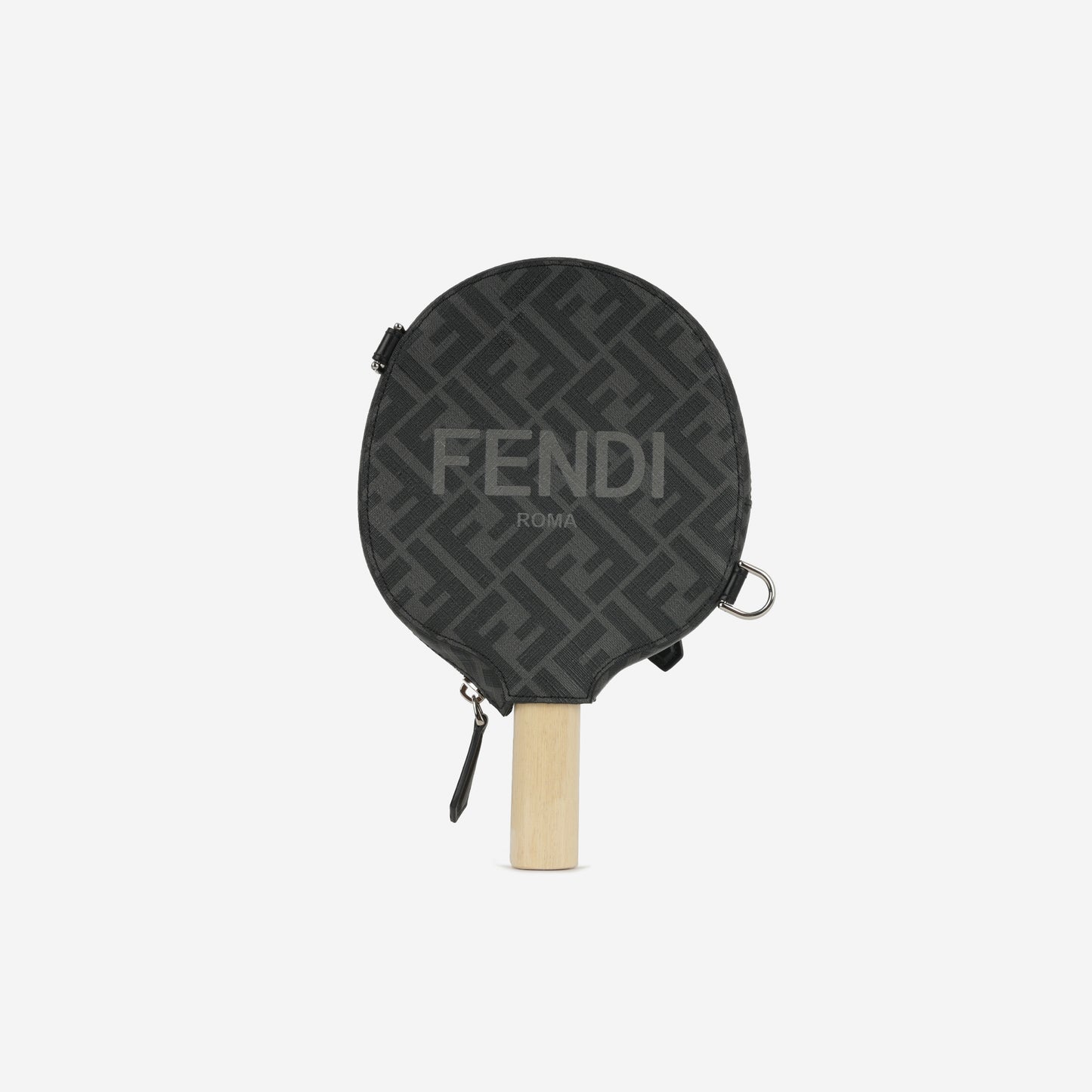 FF Fendi Table Tennis Set - Grained Calfskin / Wood | Silver Hardware