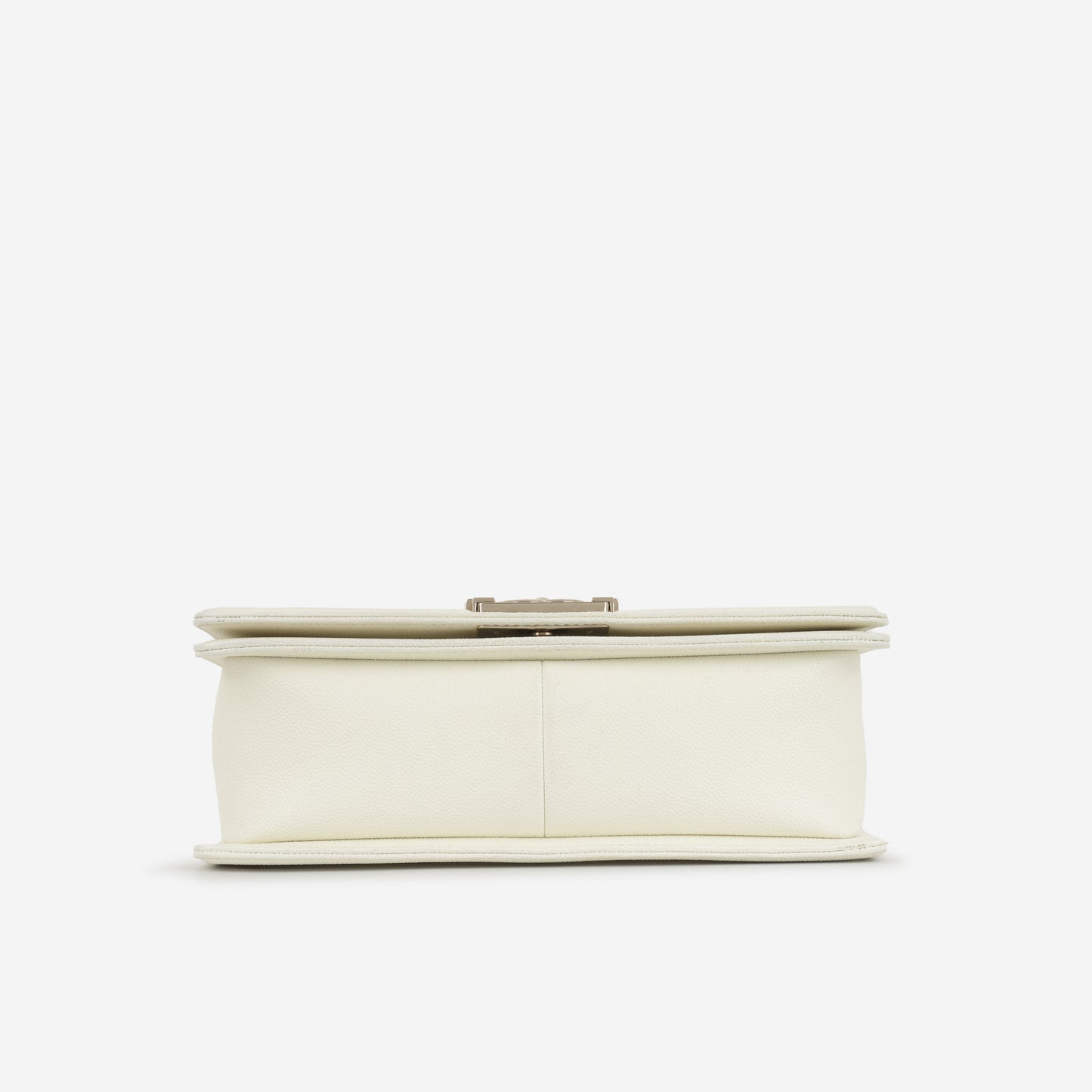 Chanel Old Medium Boy Bag - Ivory Caviar | Gold Hardware