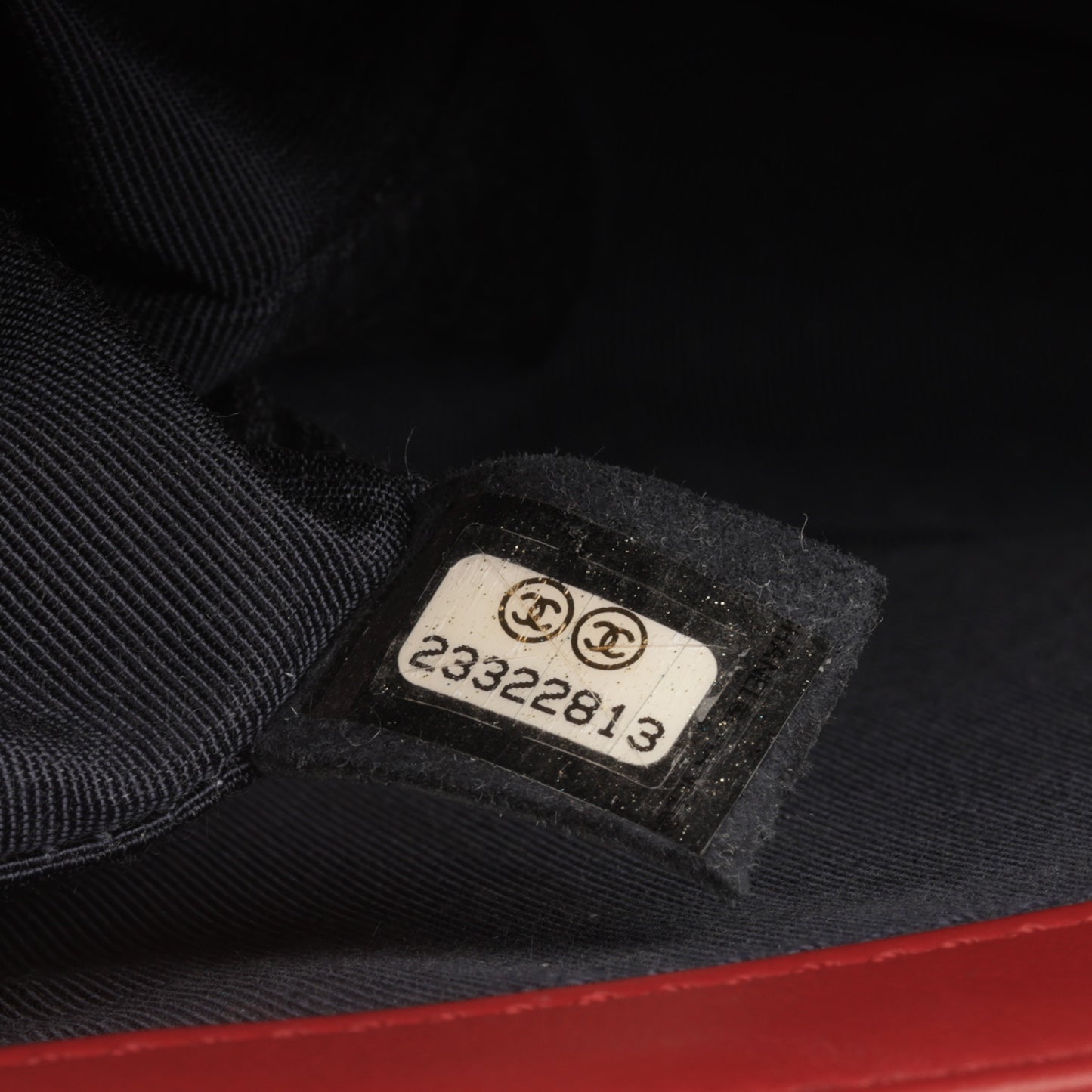 Chanel New Medium Boy Bag - Red Chevron Lambskin | Champagne Gold Hardware