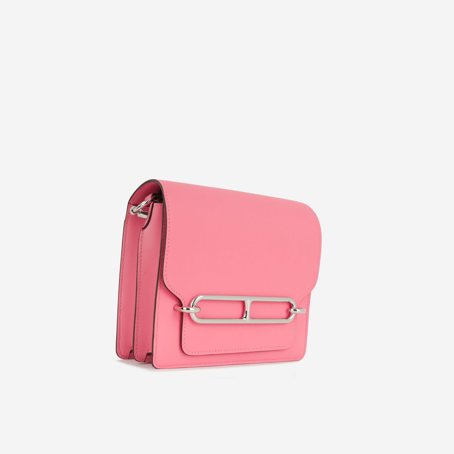 Hermès Mini Roulis - Rose Azalee Swift | Palladium Hardware