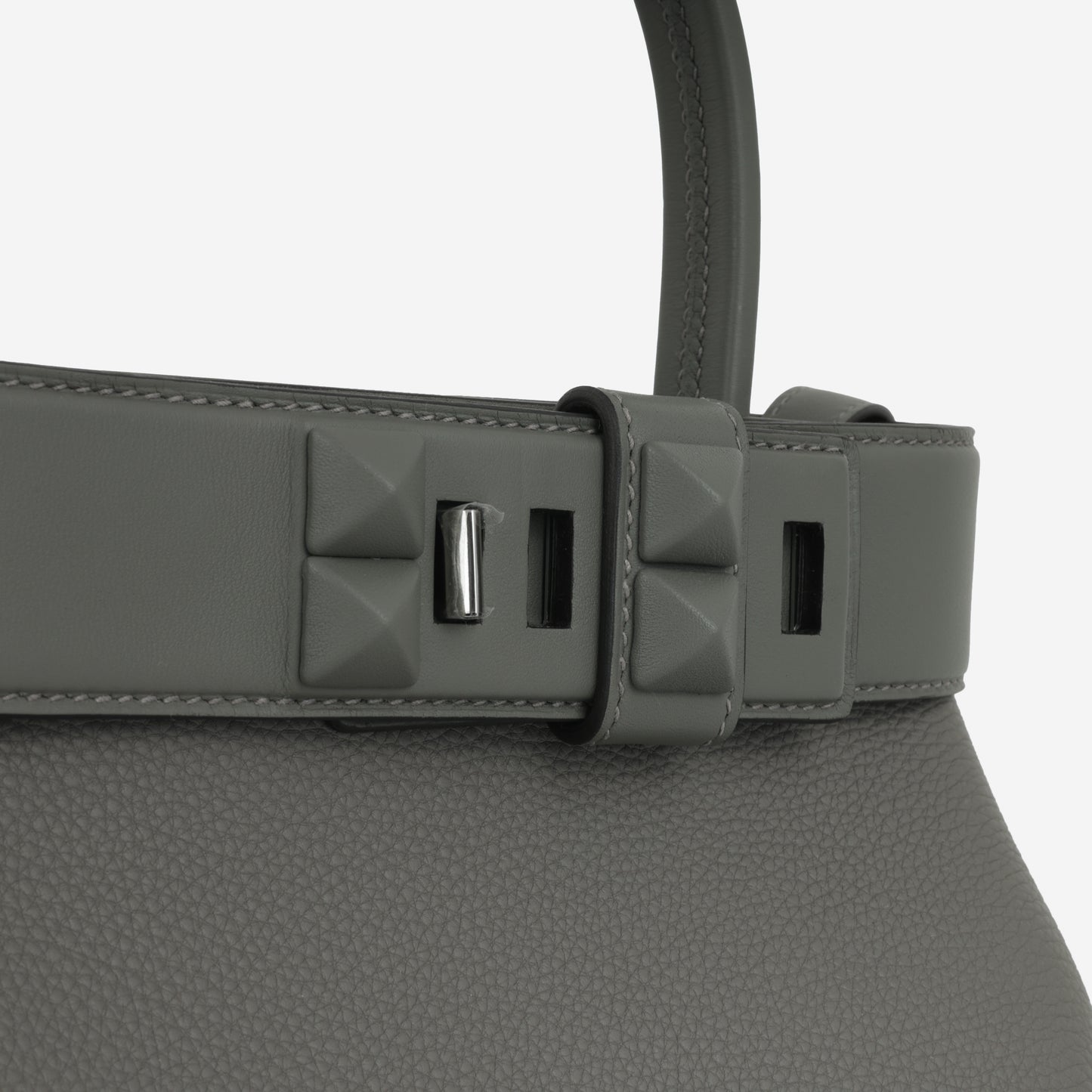 Hermès Medor Bag - Gris Meyer Togo / Swift | Palladium Hardware