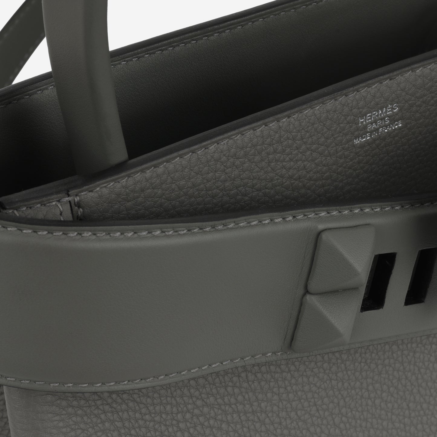 Hermès Medor Bag - Gris Meyer Togo / Swift | Palladium Hardware