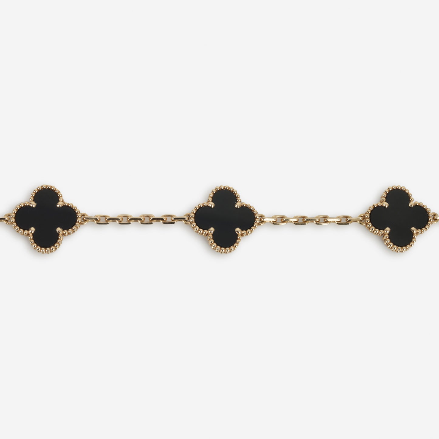 Van Cleef & Arpels Vintage Alhambra 5 Motifs - Yellow Gold / Obsidian