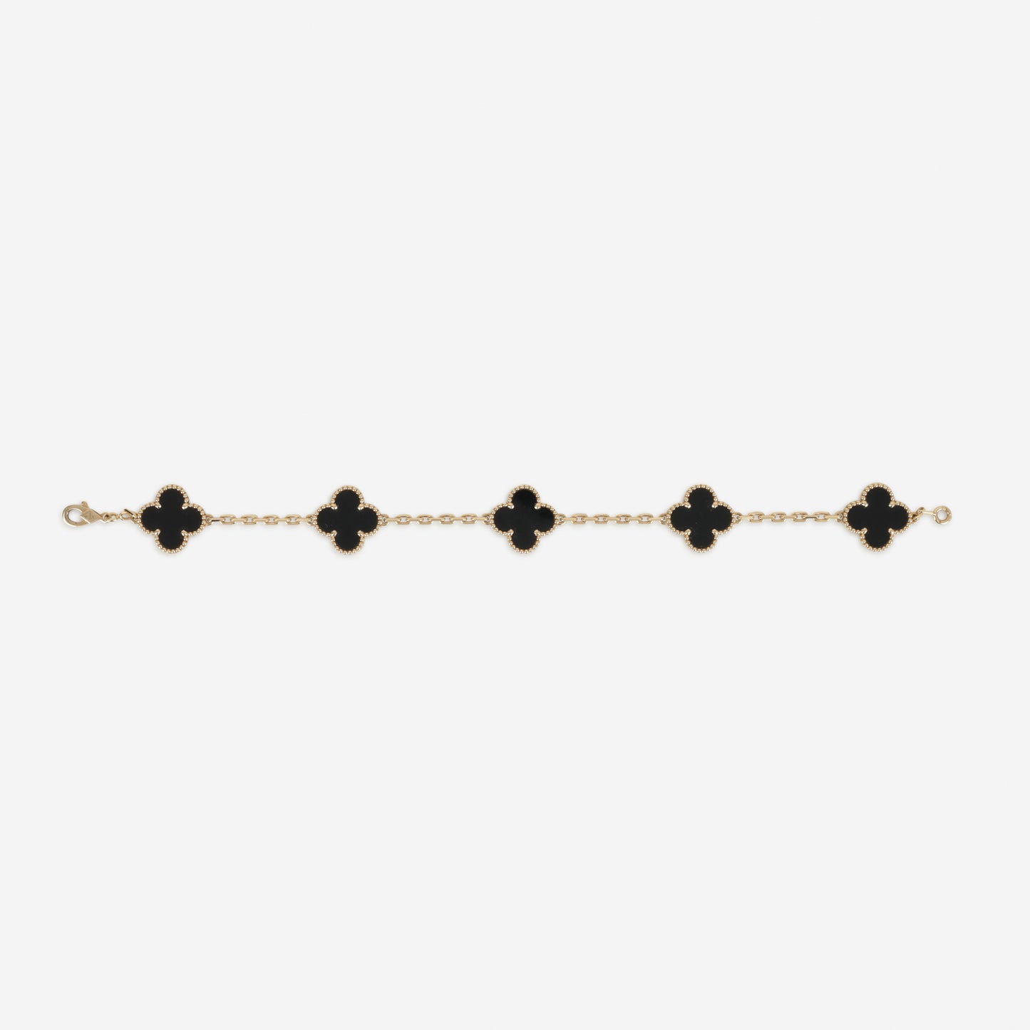 Van Cleef & Arpels Vintage Alhambra 5 Motifs - Yellow Gold / Obsidian