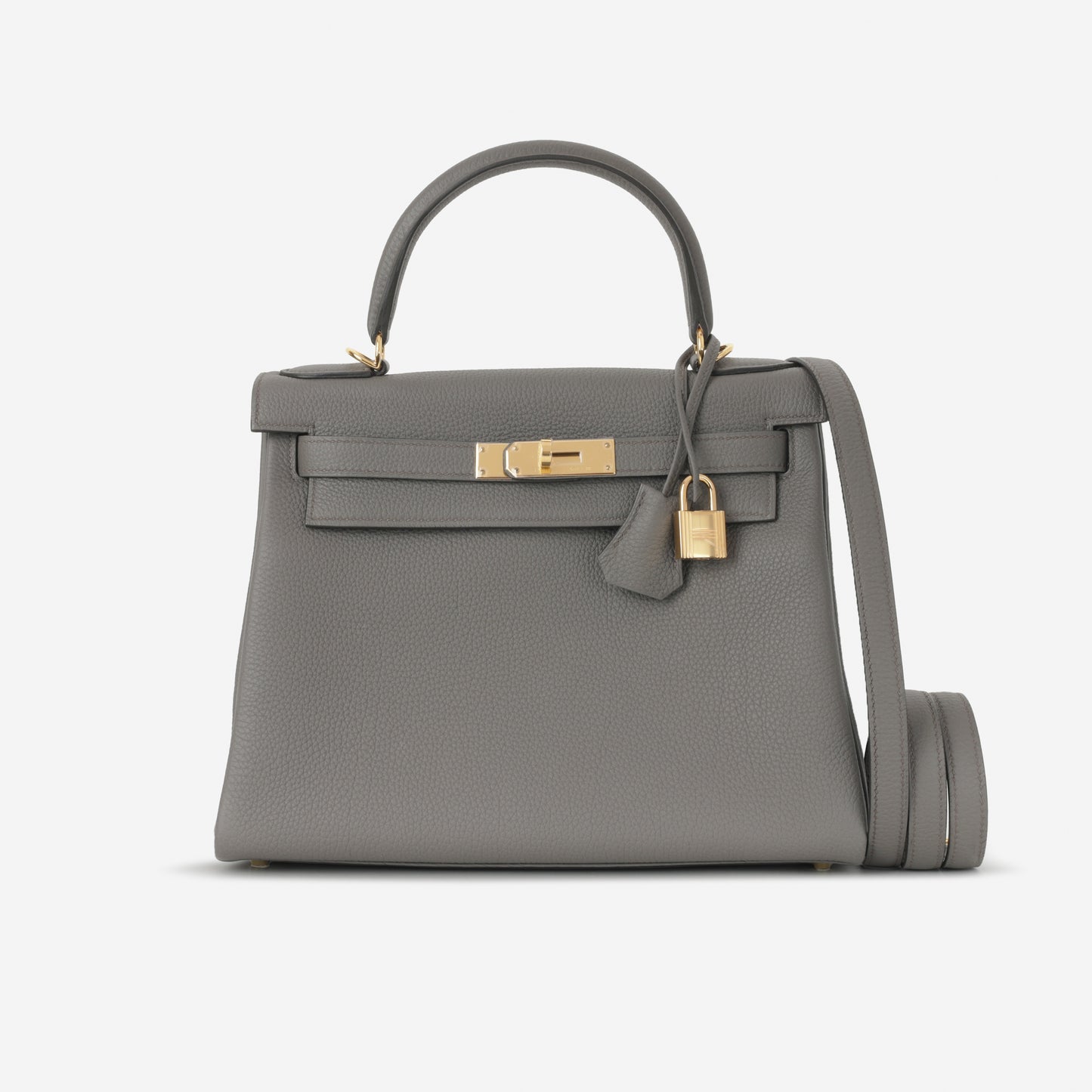 Hermès Kelly 28 - Gris Etain Togo | Gold Hardware