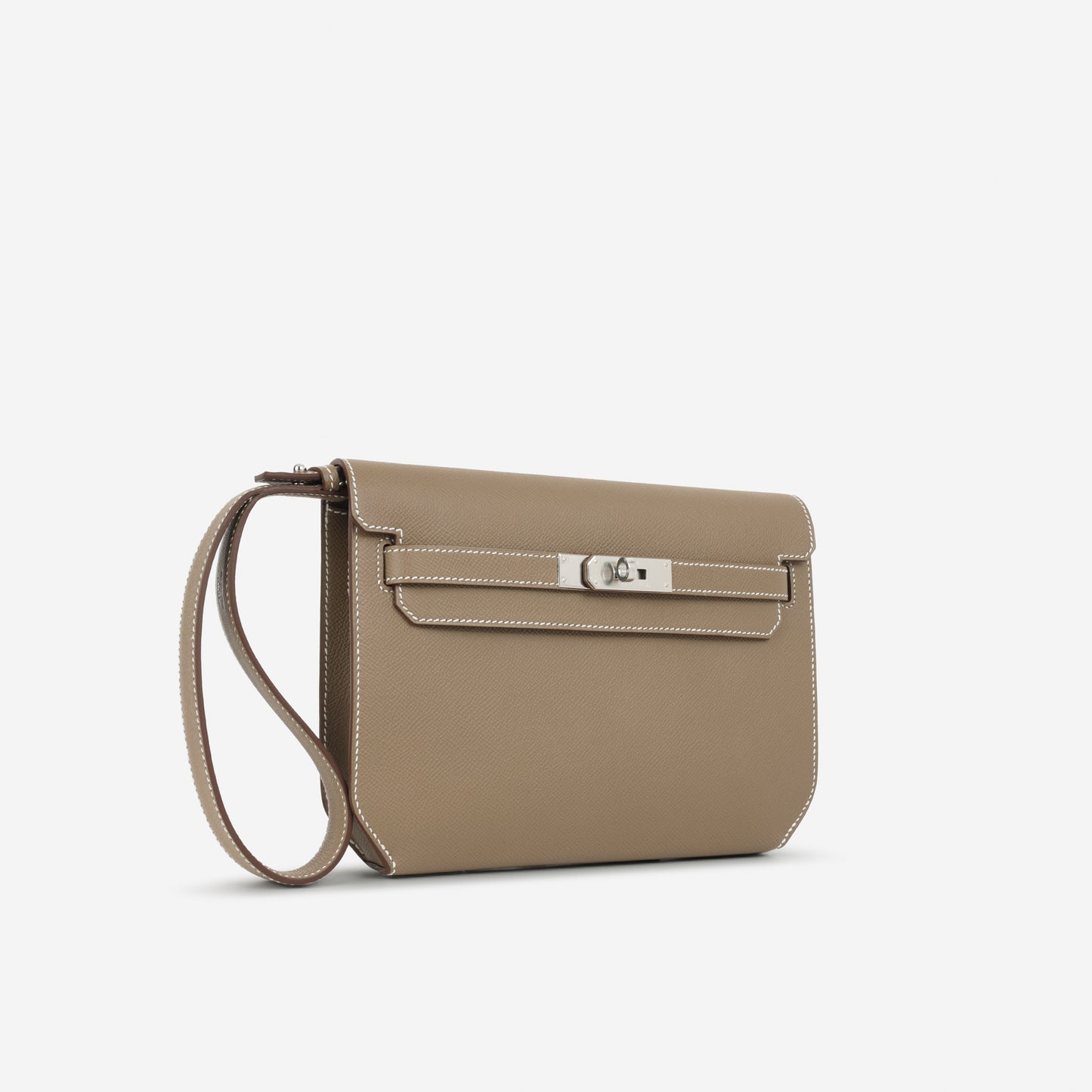 Hermès Kelly Dépêches 25 - Etoupe Epsom | Palladium Hardware