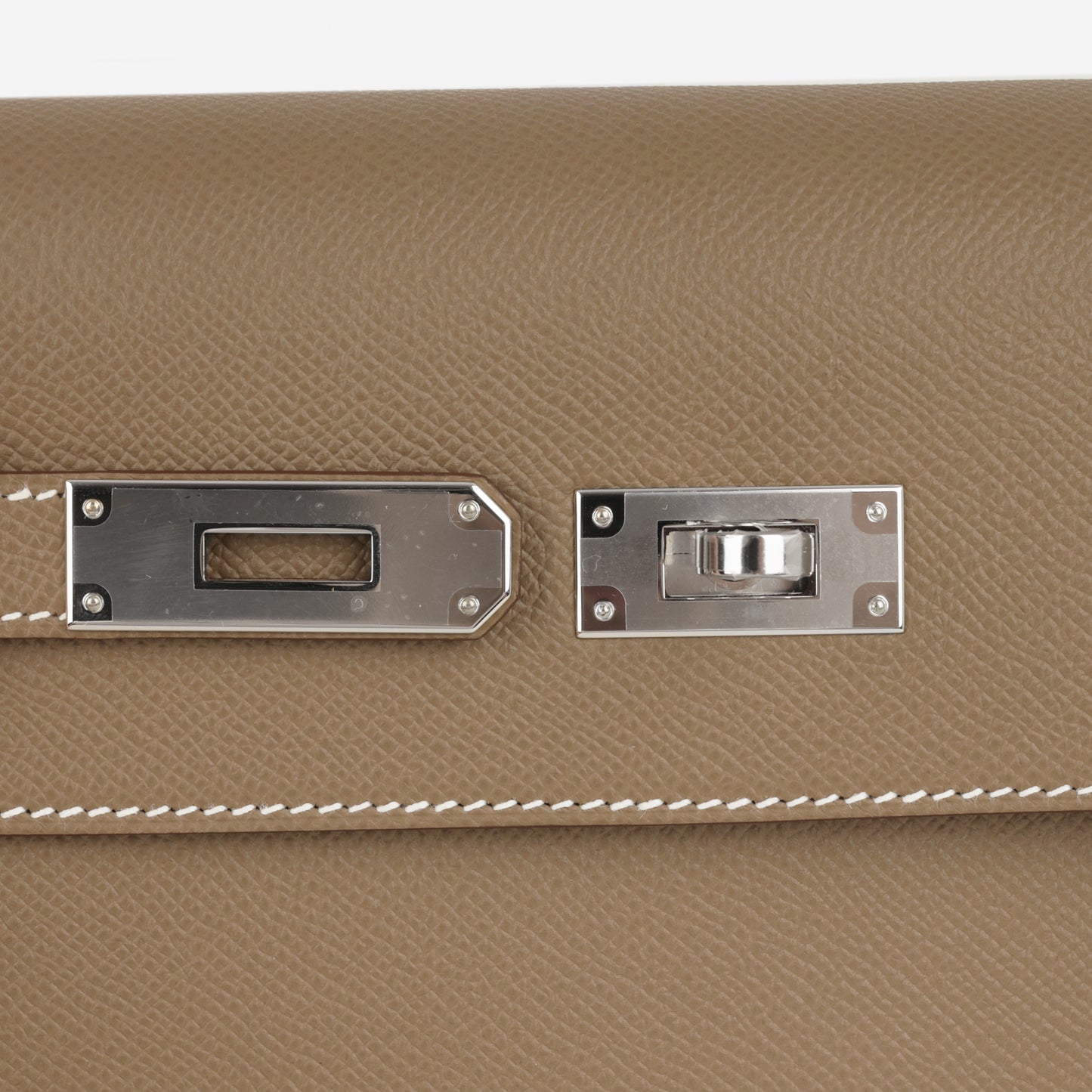 Hermès Kelly Dépêches 25 - Etoupe Epsom | Palladium Hardware