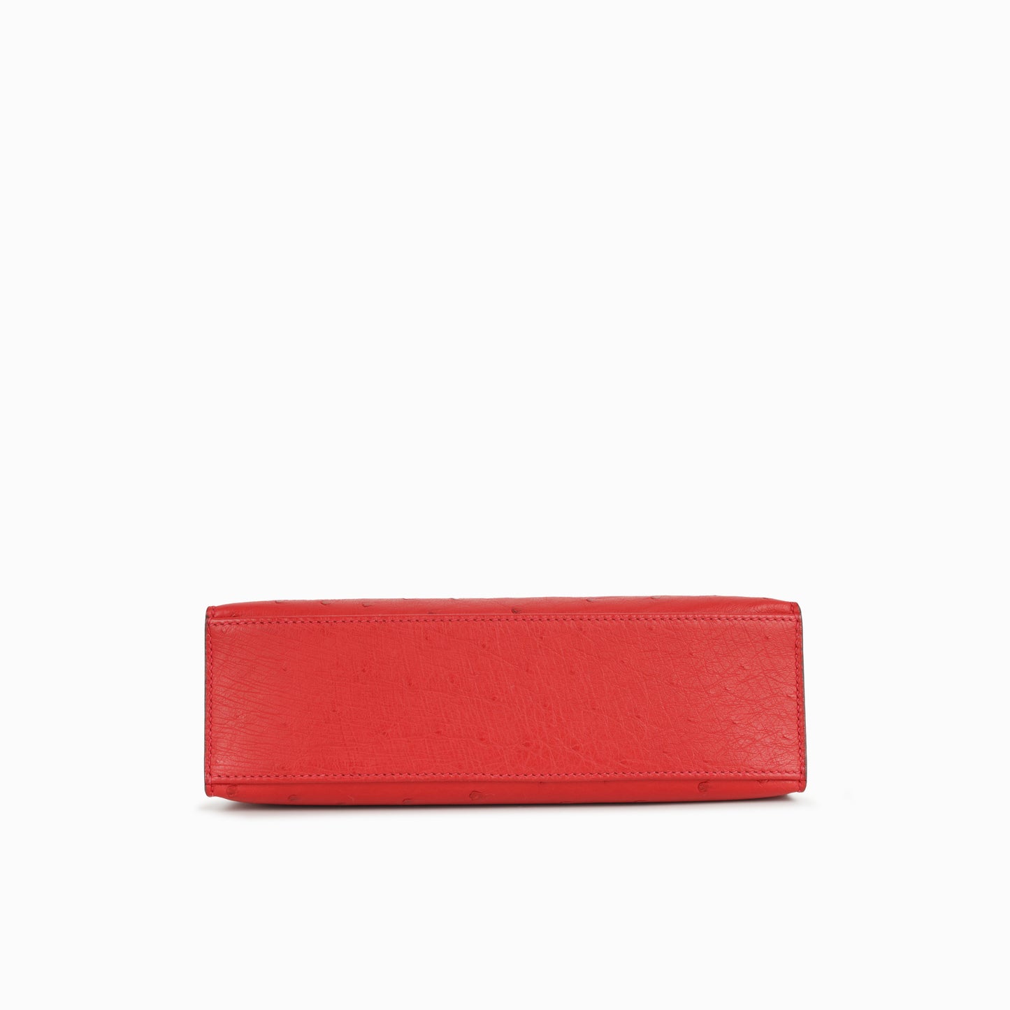 Hermès Kelly Pochette - Rouge Vif Ostrich | Gold Hardware