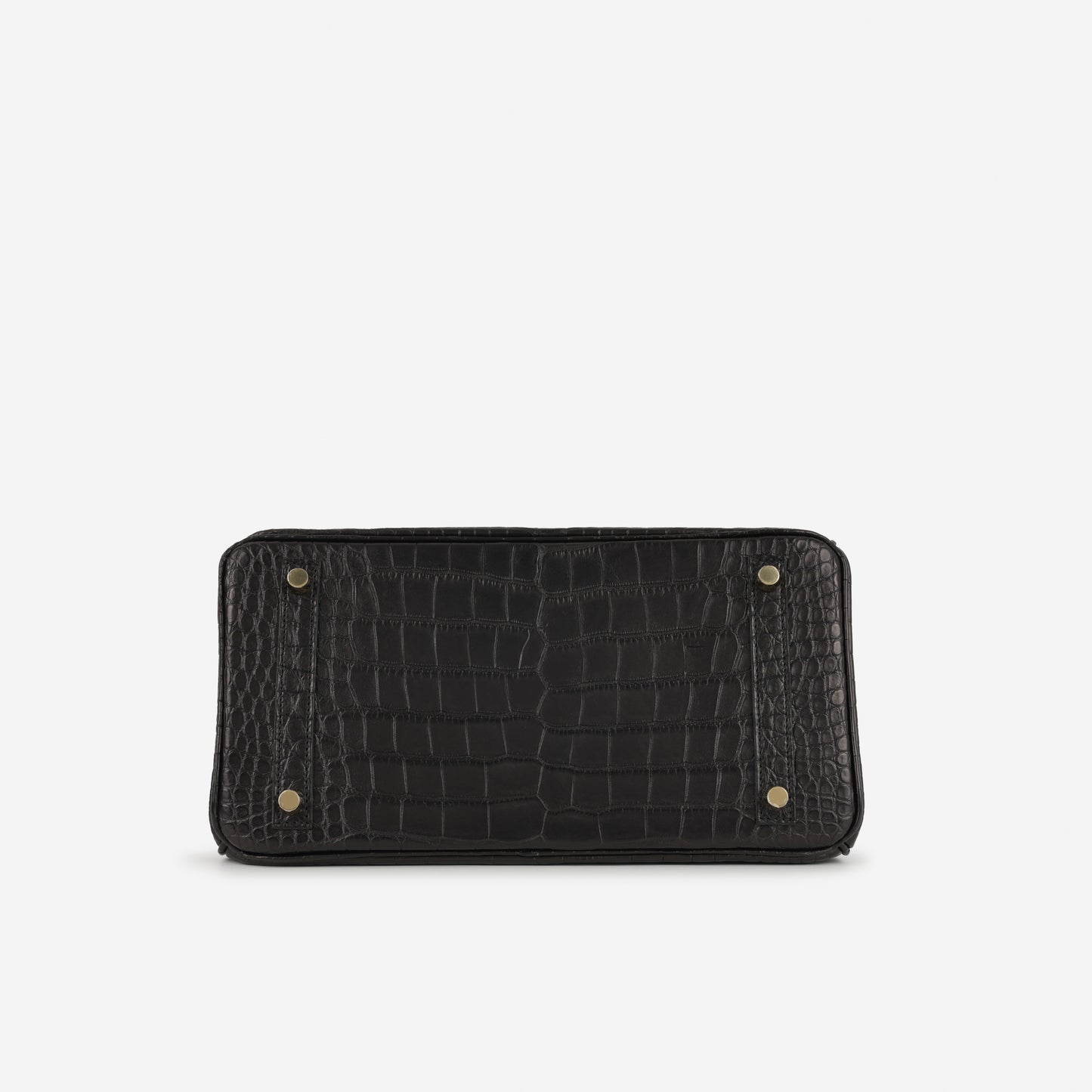 HSS Hermès Birkin 30 - Black Matte Alligator / Orange Interior | Permabrass Hardware