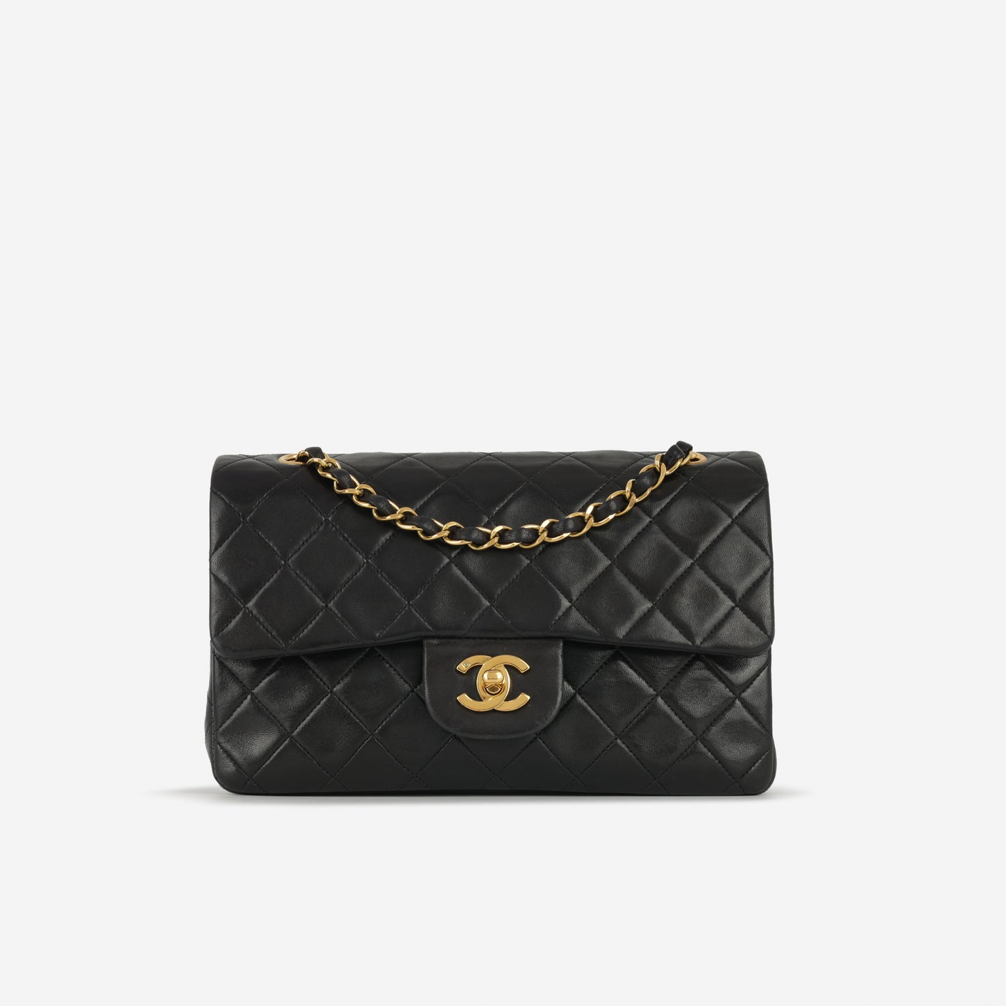 Chanel Vintage Small Classic Flap - Black Lambskin | Gold Hardware (1994-96)