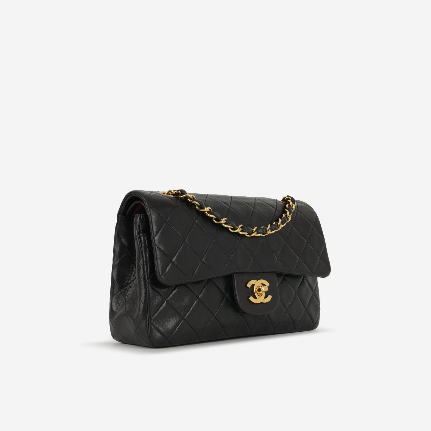 Chanel Vintage Small Classic Flap - Black Lambskin | Gold Hardware (1994-96)