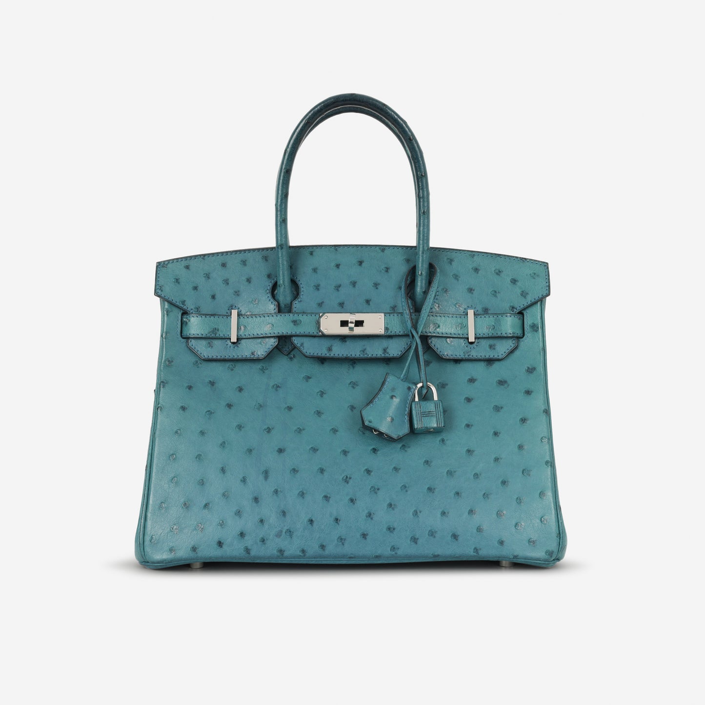 Hermès Birkin 30 - Bleu Colvert Ostrich | Palladium Hardware