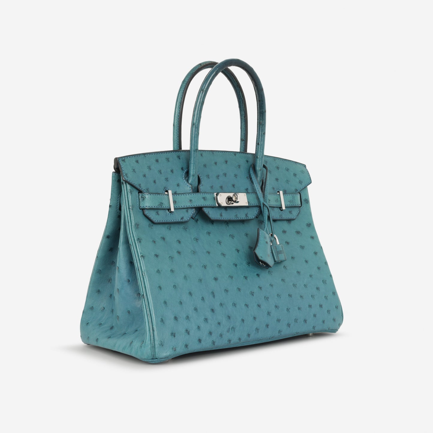 Hermès Birkin 30 - Bleu Colvert Ostrich | Palladium Hardware