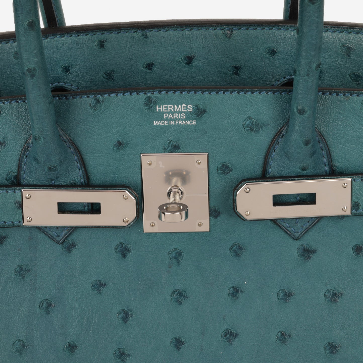 Hermès Birkin 30 - Bleu Colvert Ostrich | Palladium Hardware
