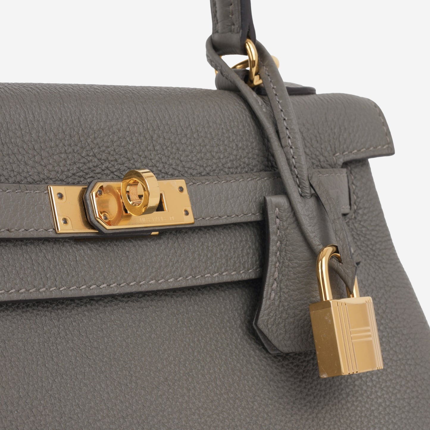 Hermès Kelly 25 - Gris Meyer Togo | Gold Hardware