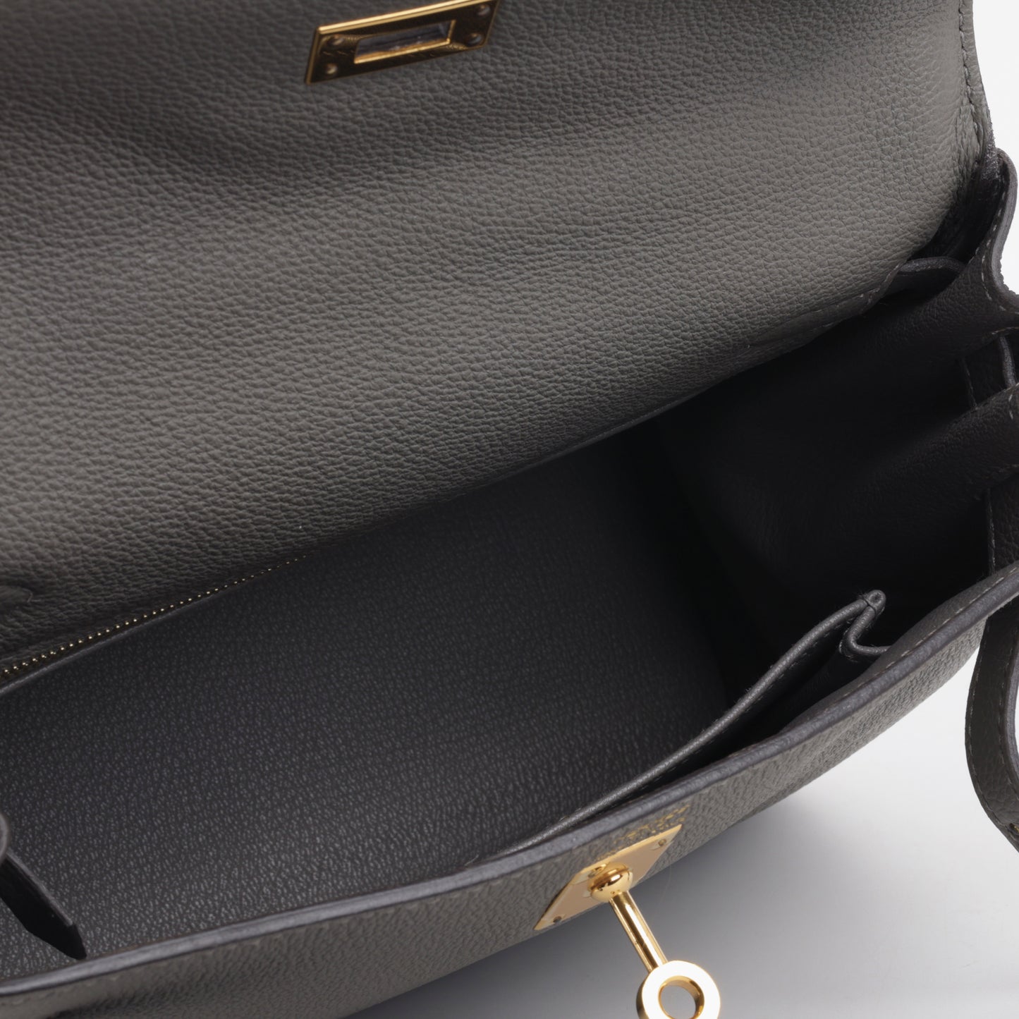 Hermès Kelly 25 - Gris Meyer Togo | Gold Hardware