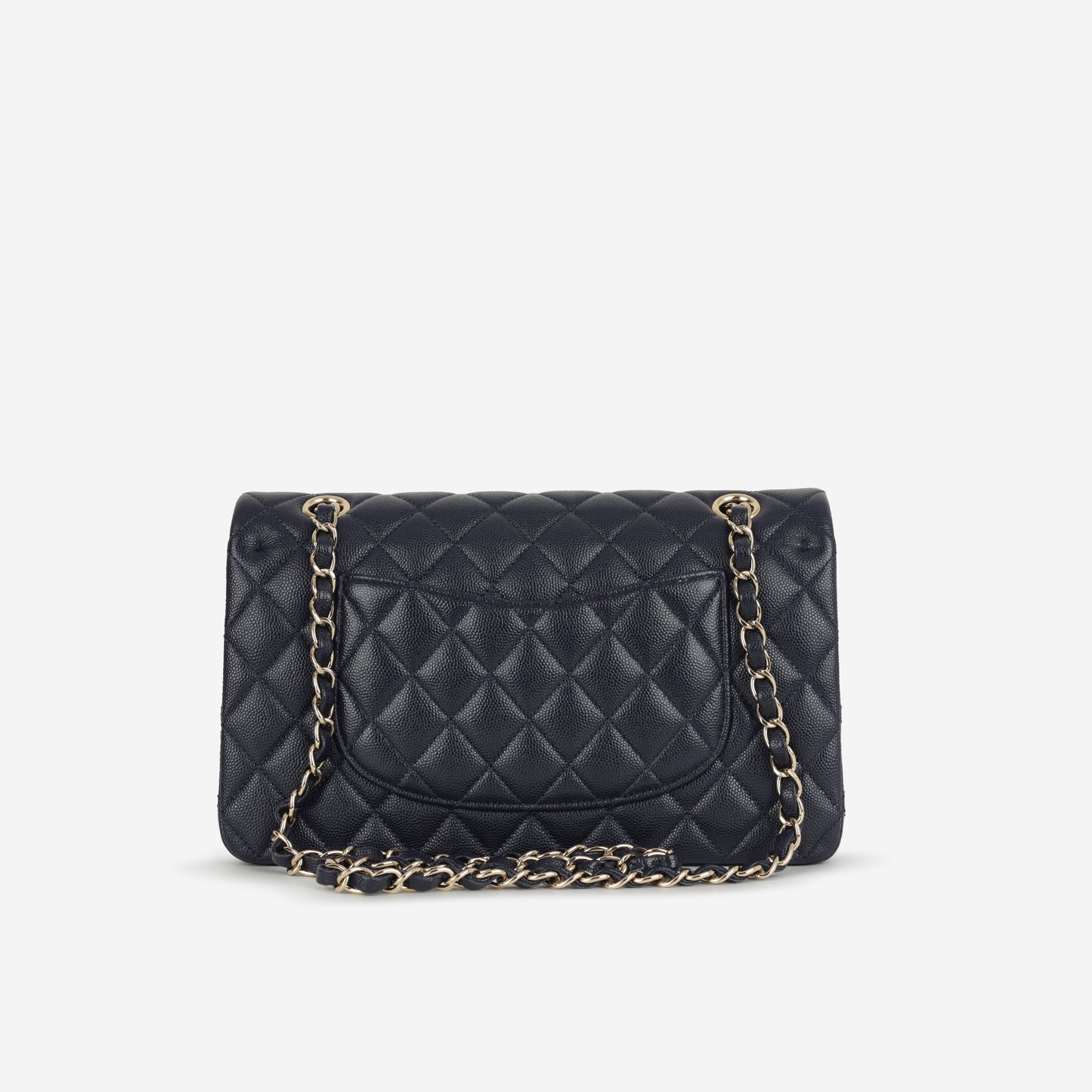 Chanel Medium Classic Flap - Navy Caviar | Champagne Gold Hardware